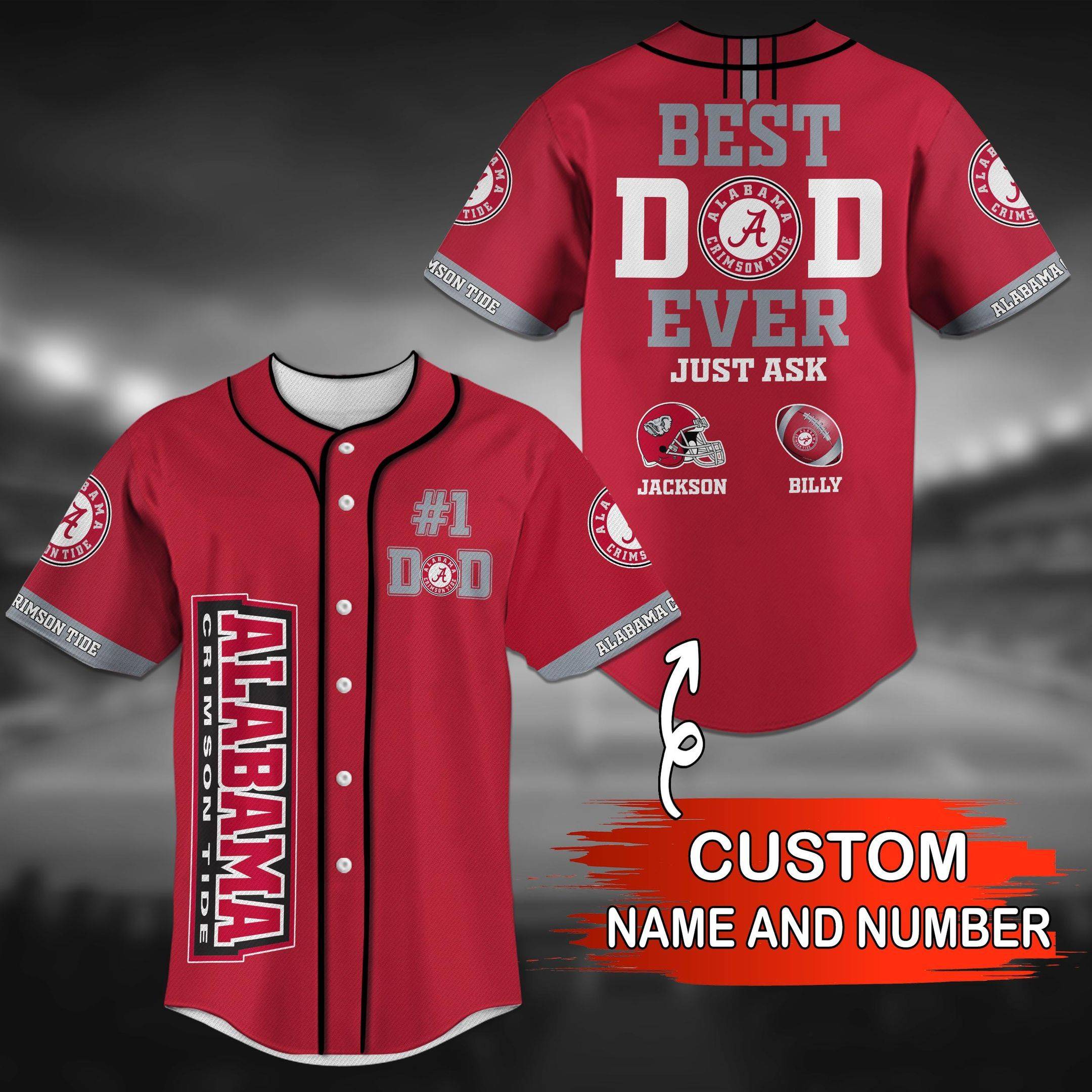 Alabama Crimson Tide NCAA Custom Baseball Jersey For Men And Women
