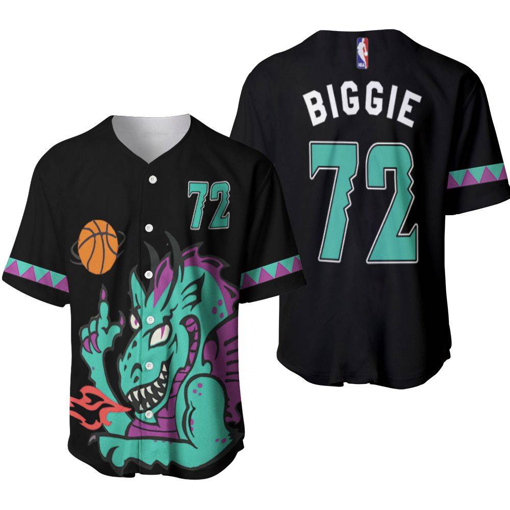 Brooklyn Nets Biggie 72 NBA Basketball New Arrival Black 2020 3D Designed Allover Gift For Nets Fans Baseball Jersey