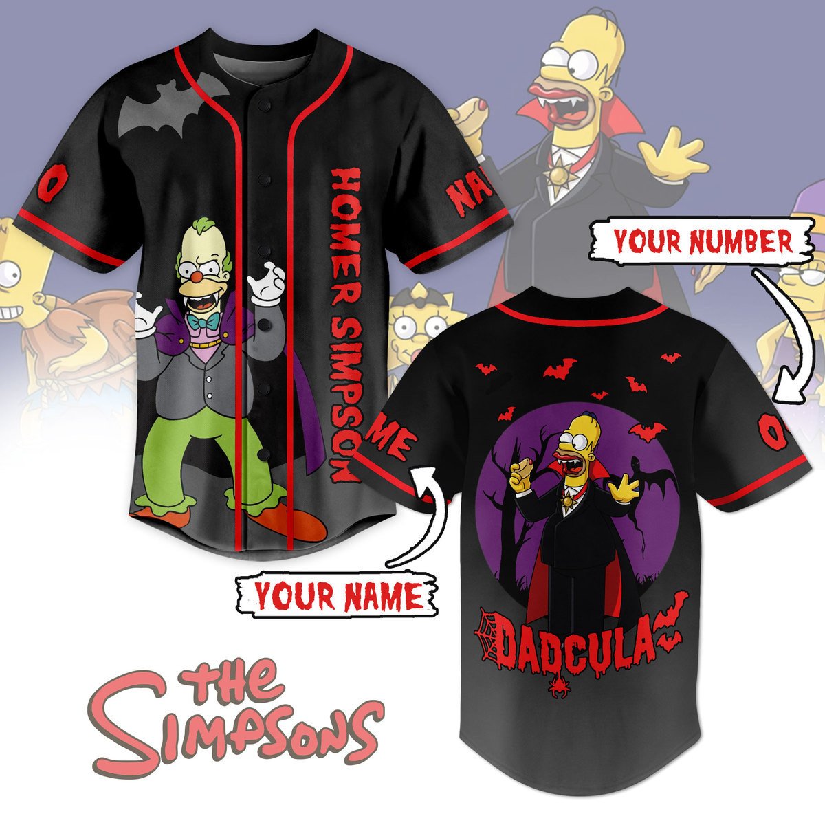 The Simpsons Baseball Jersey New Season For Fans
