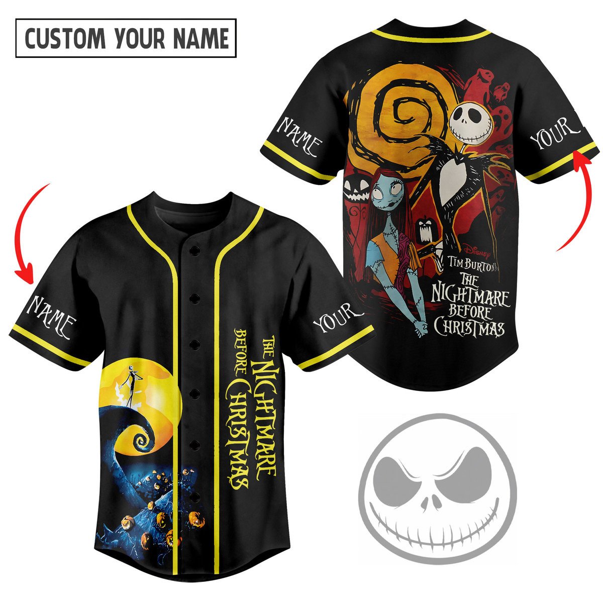 The Nightmare Before Christmas Baseball Jersey New Season For Fans