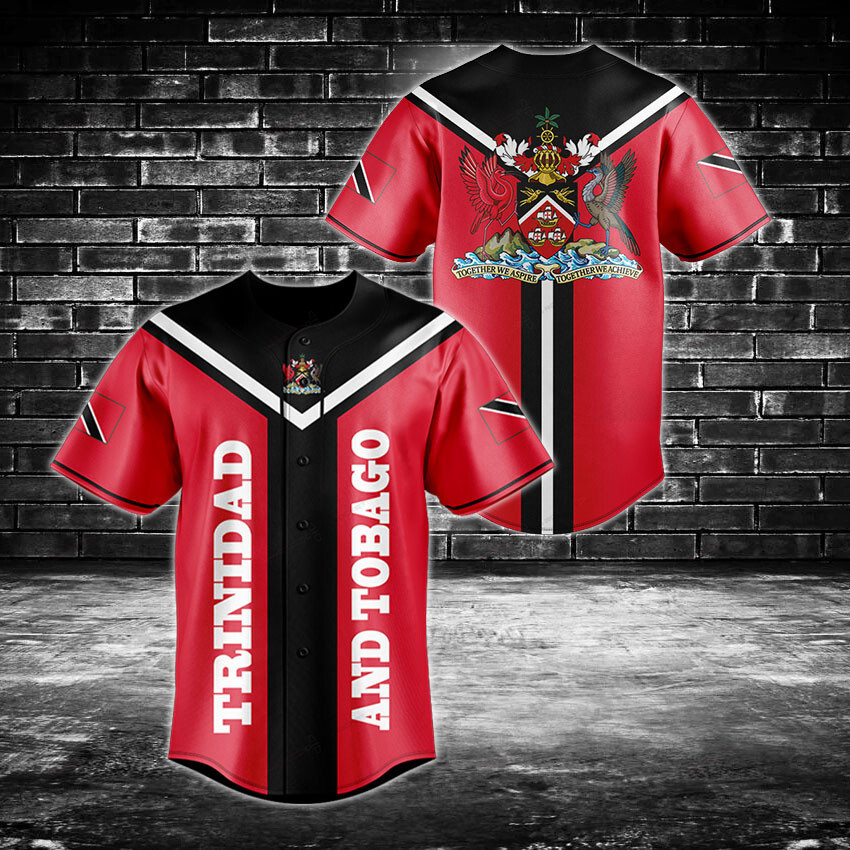 Trinidad And Tobago Rising Baseball Jersey For Fan