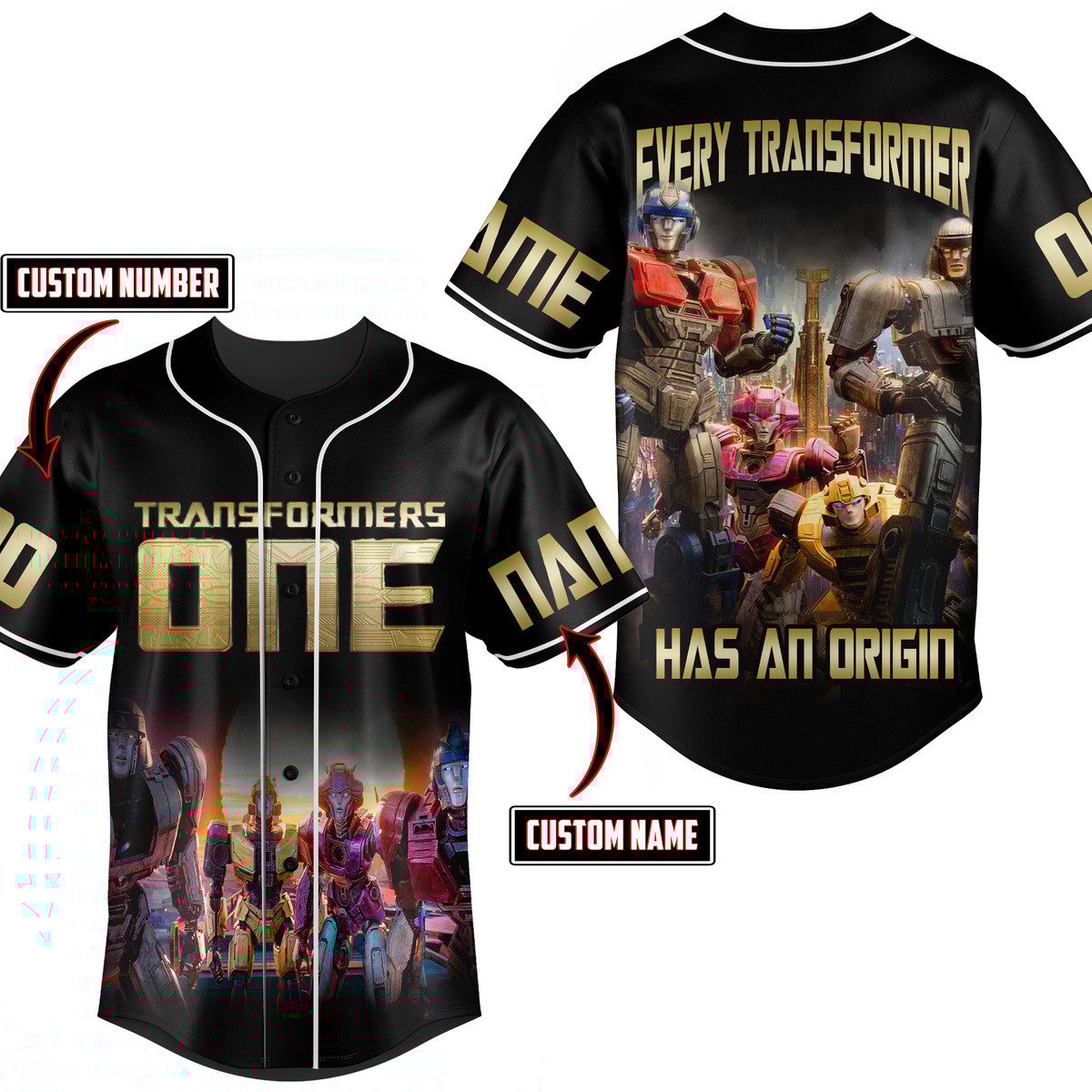 Transformers One Baseball Jersey New Season For Fans