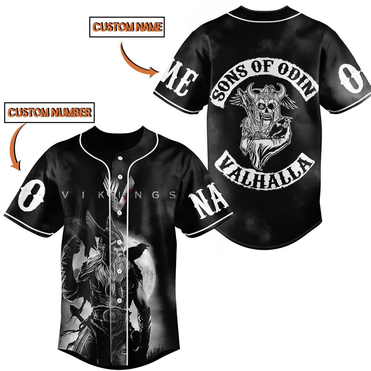 Vikings ValhallaBaseball Jersey New Season For Fans