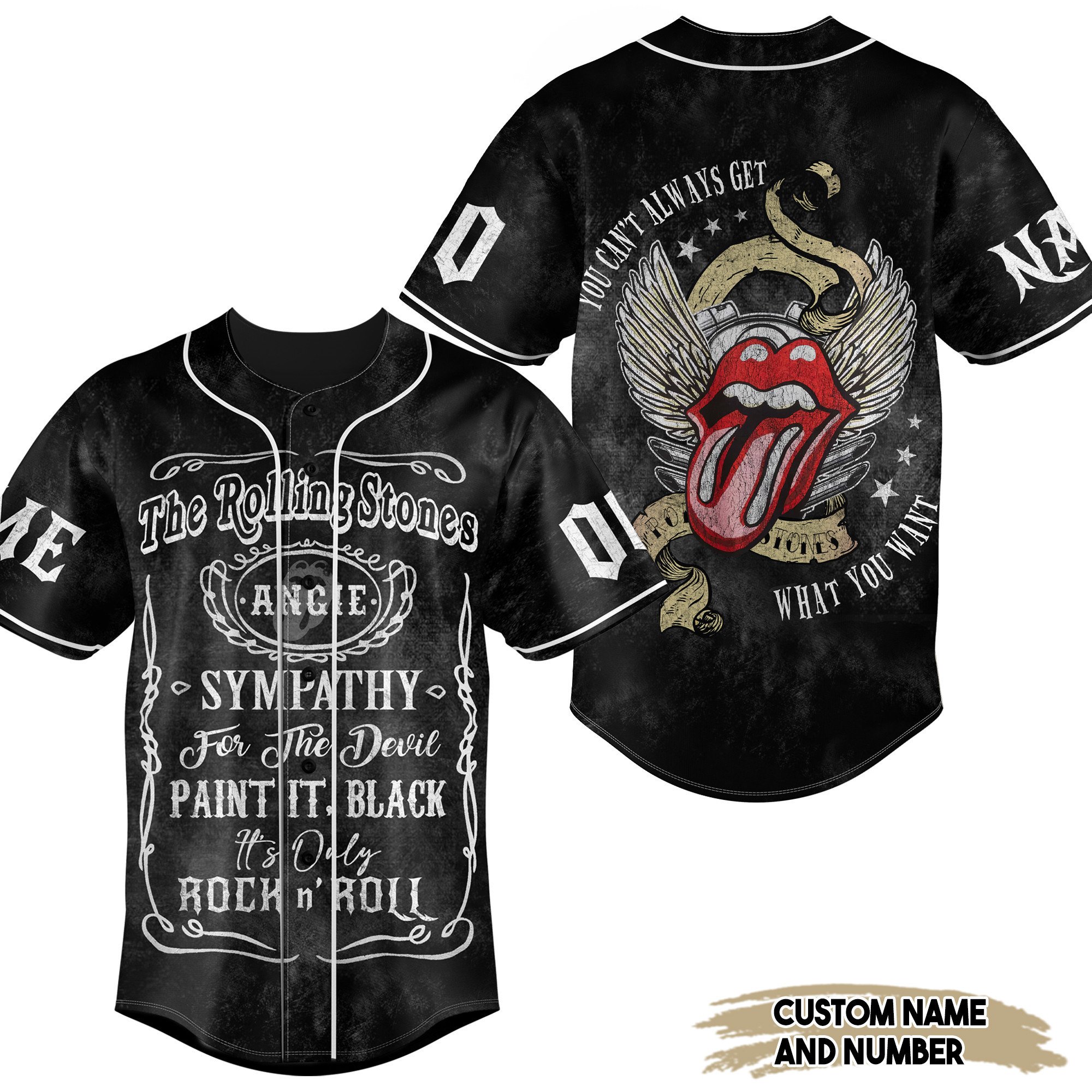 The Rolling Stones Baseball Jersey New Season For Fans