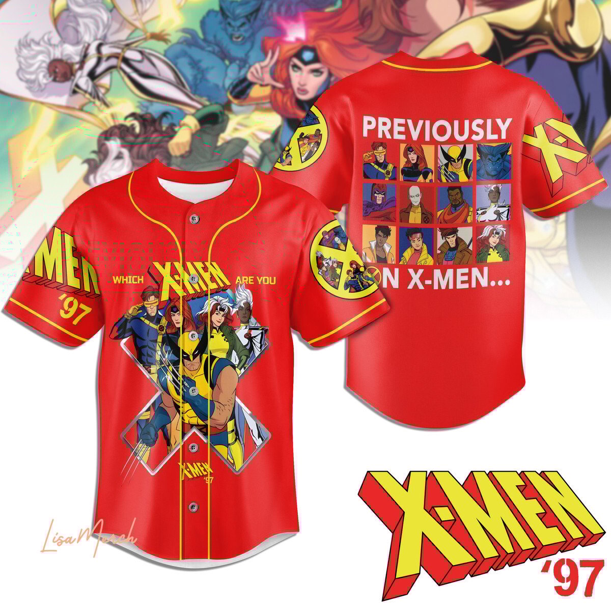 X-Men Baseball Jersey New Season For Fans
