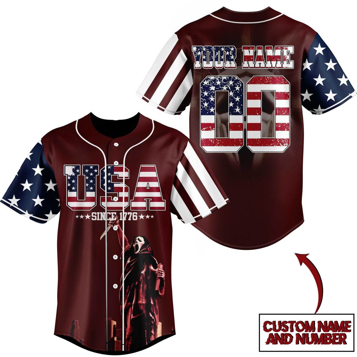 USA Since 1776 Baseball Jersey New Season For Fans