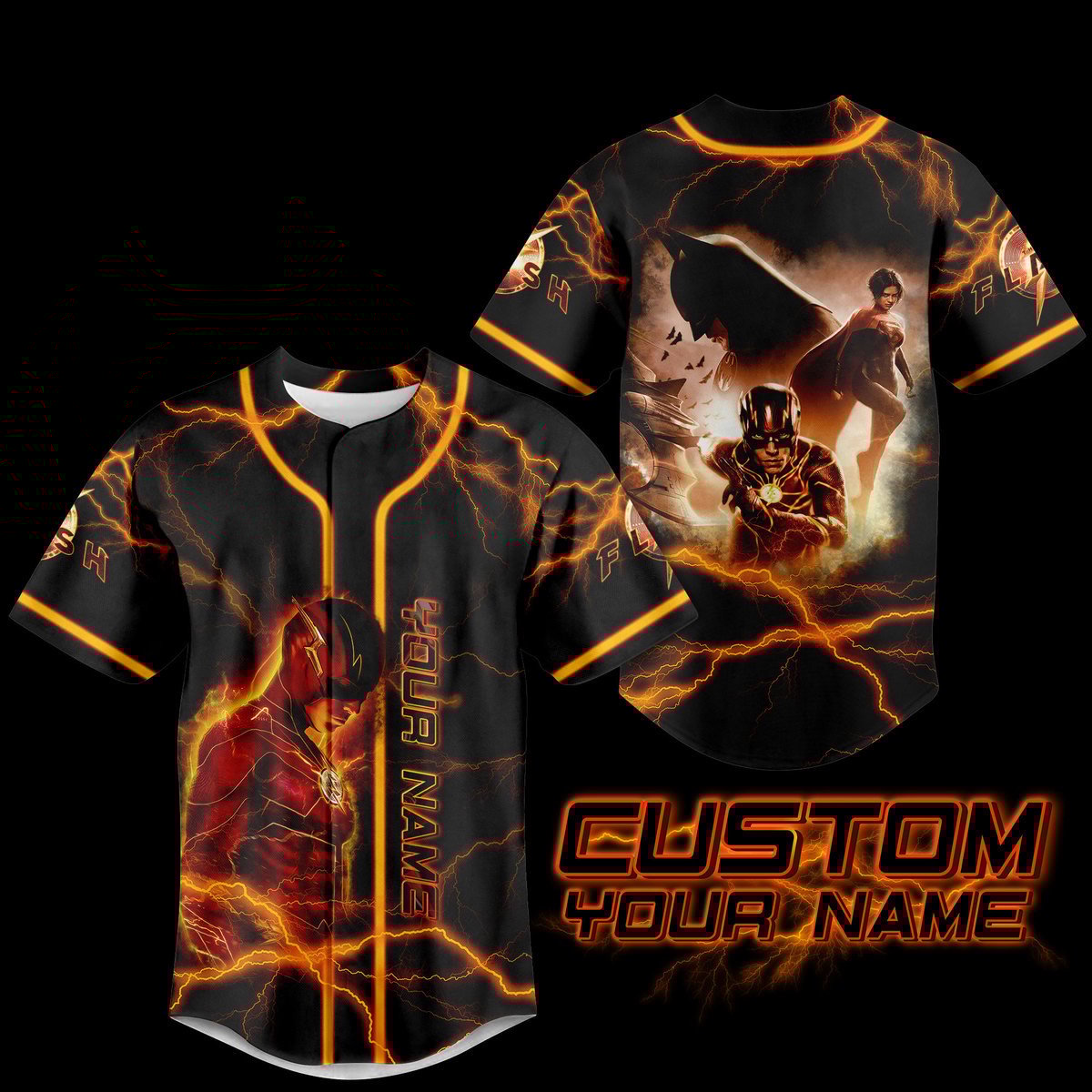 The Flash Baseball Jersey New Season For Fans