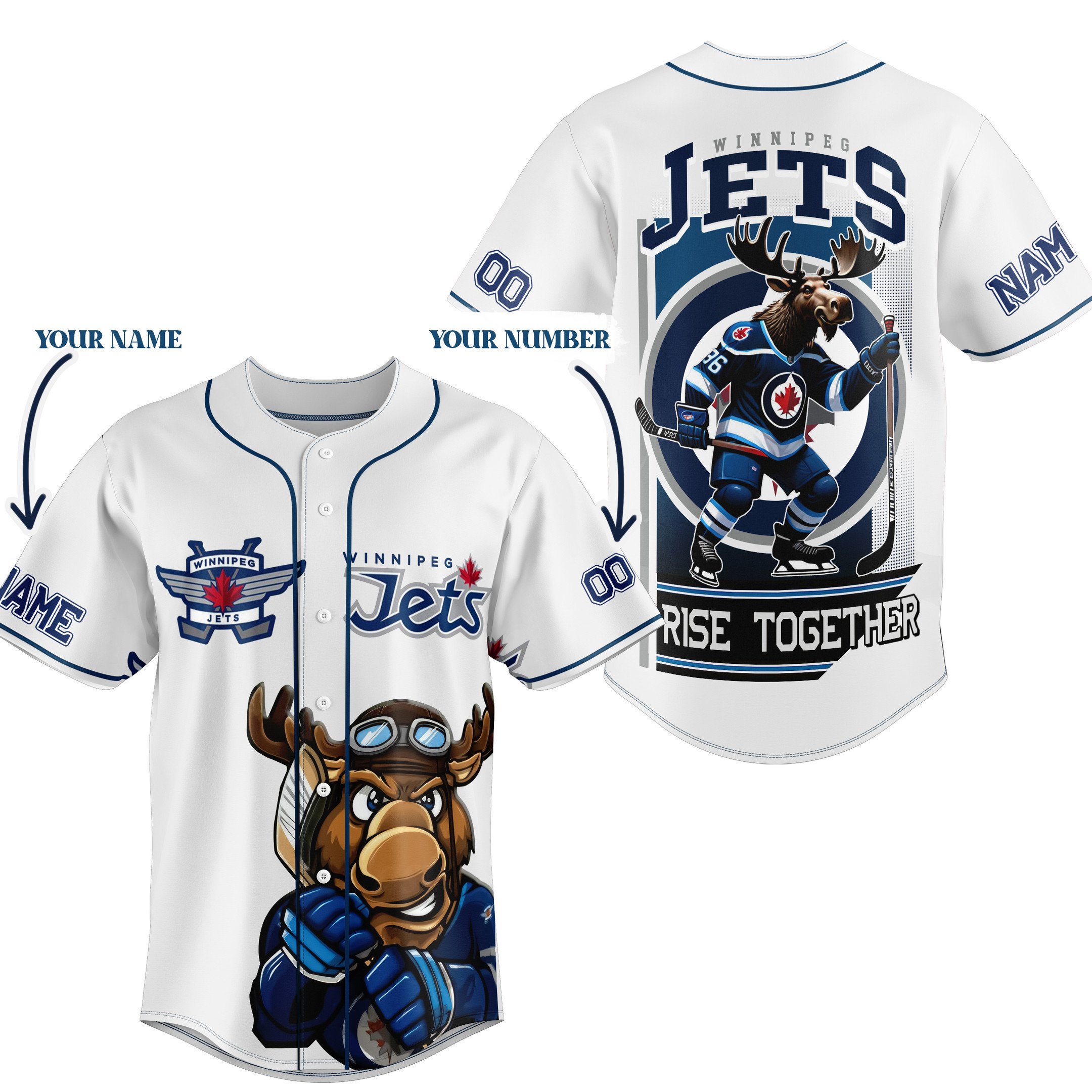 Winnipeg Jets Baseball Jersey New Season For Fans
