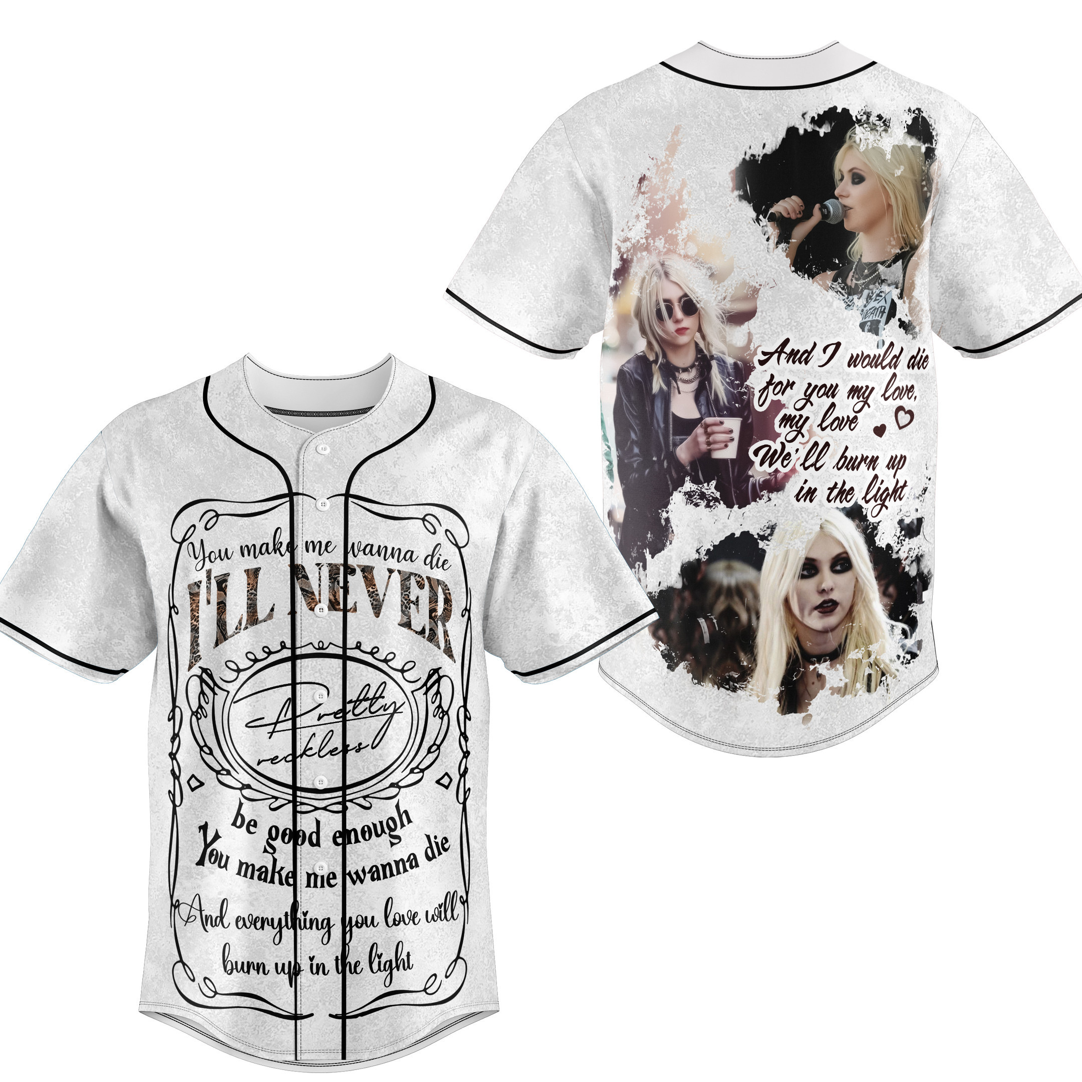 The Pretty Reckless Baseball Jersey New Season For Fans