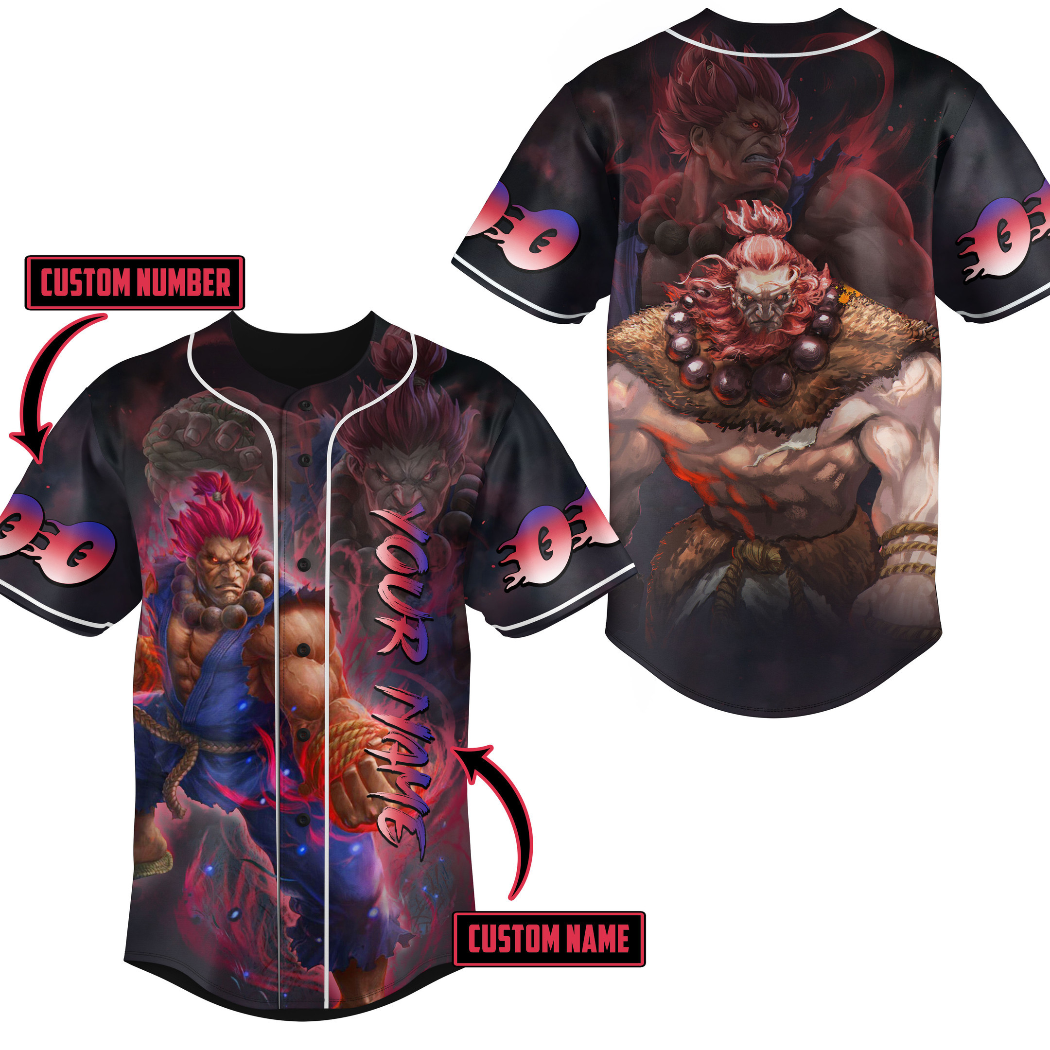 Akuma Baseball Jersey New Season For Fans