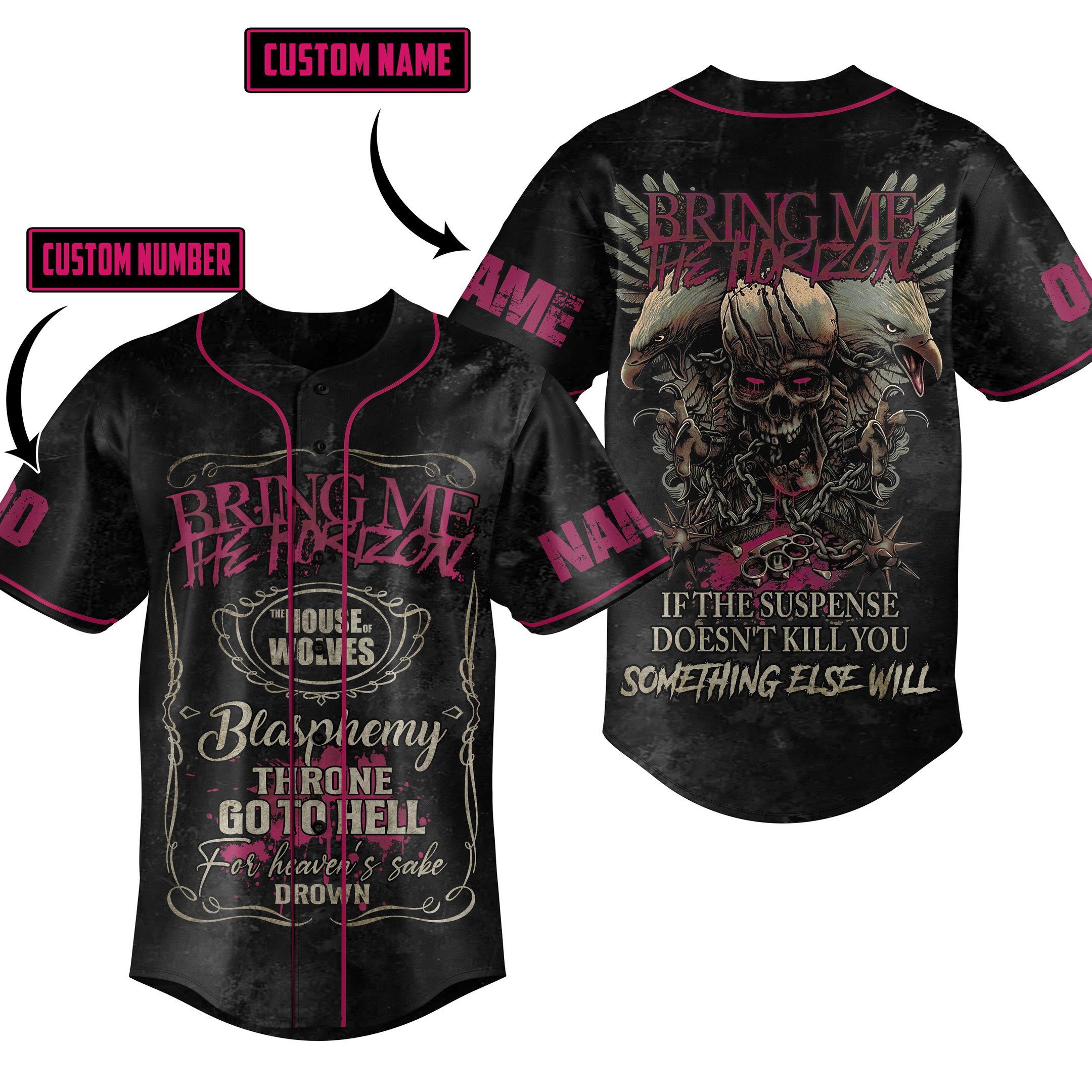 Bring Me the Horizon Baseball Jersey New Season For Fans