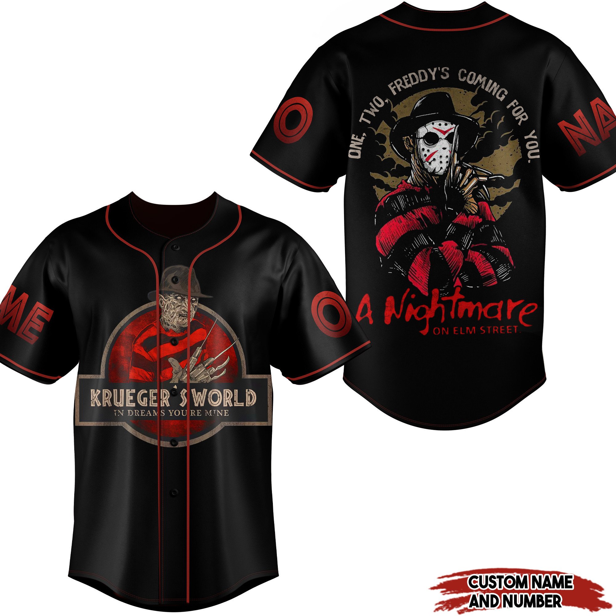 A Nightmare on Elm Street Baseball Jersey New Season For Fans