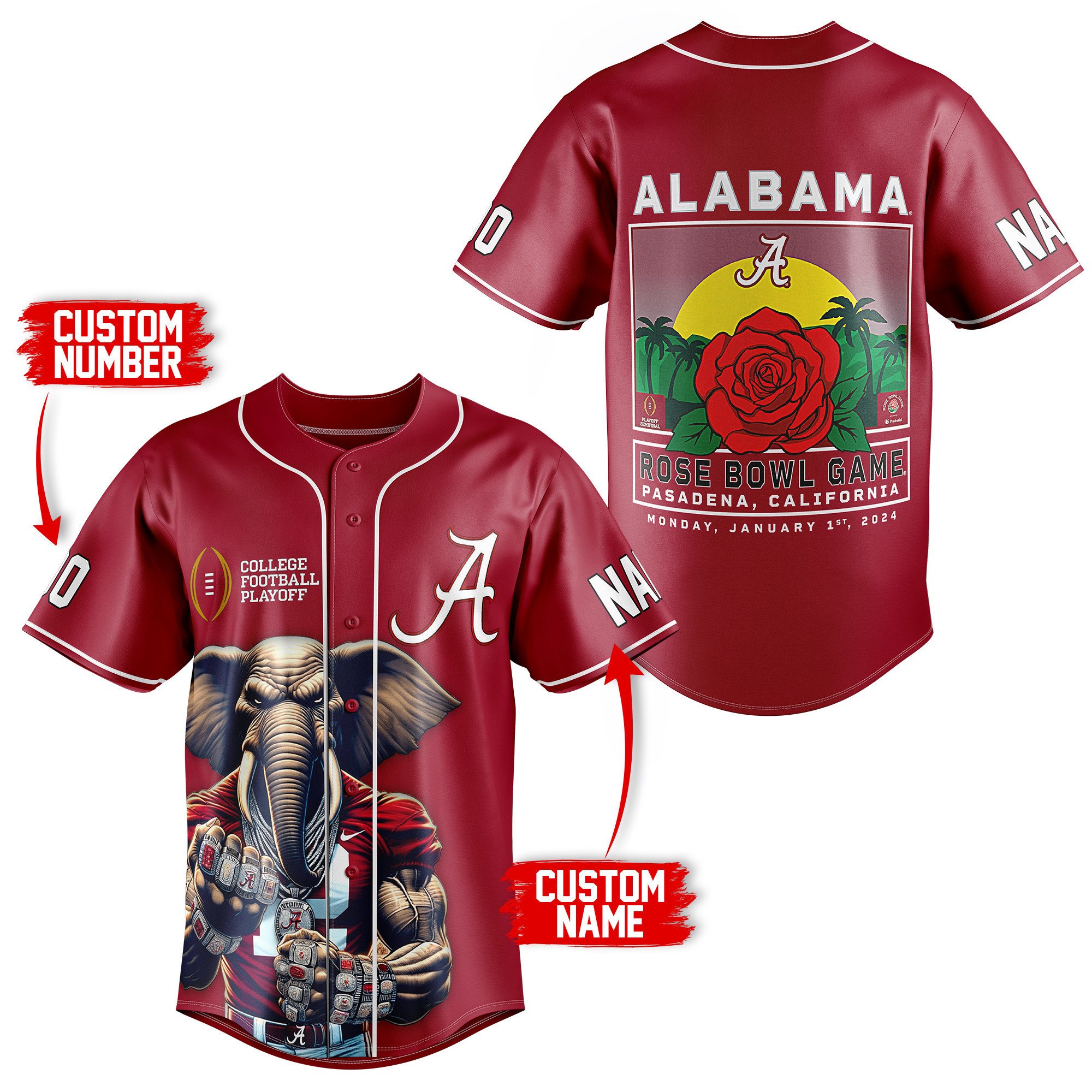 Alabama Crimson Tide Baseball Jersey New Season For Fans