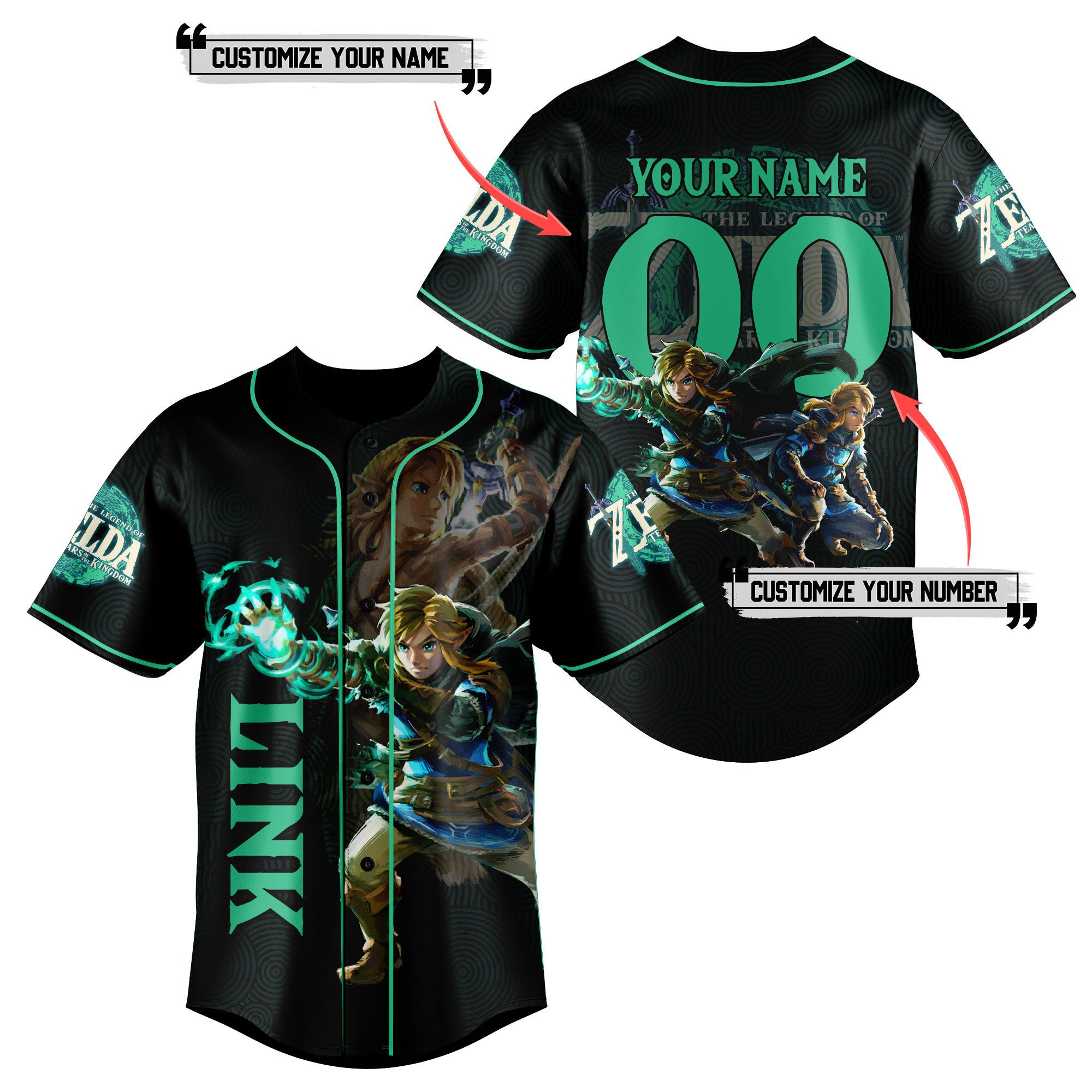The Legend of Zelda Baseball Jersey New Season For Fans
