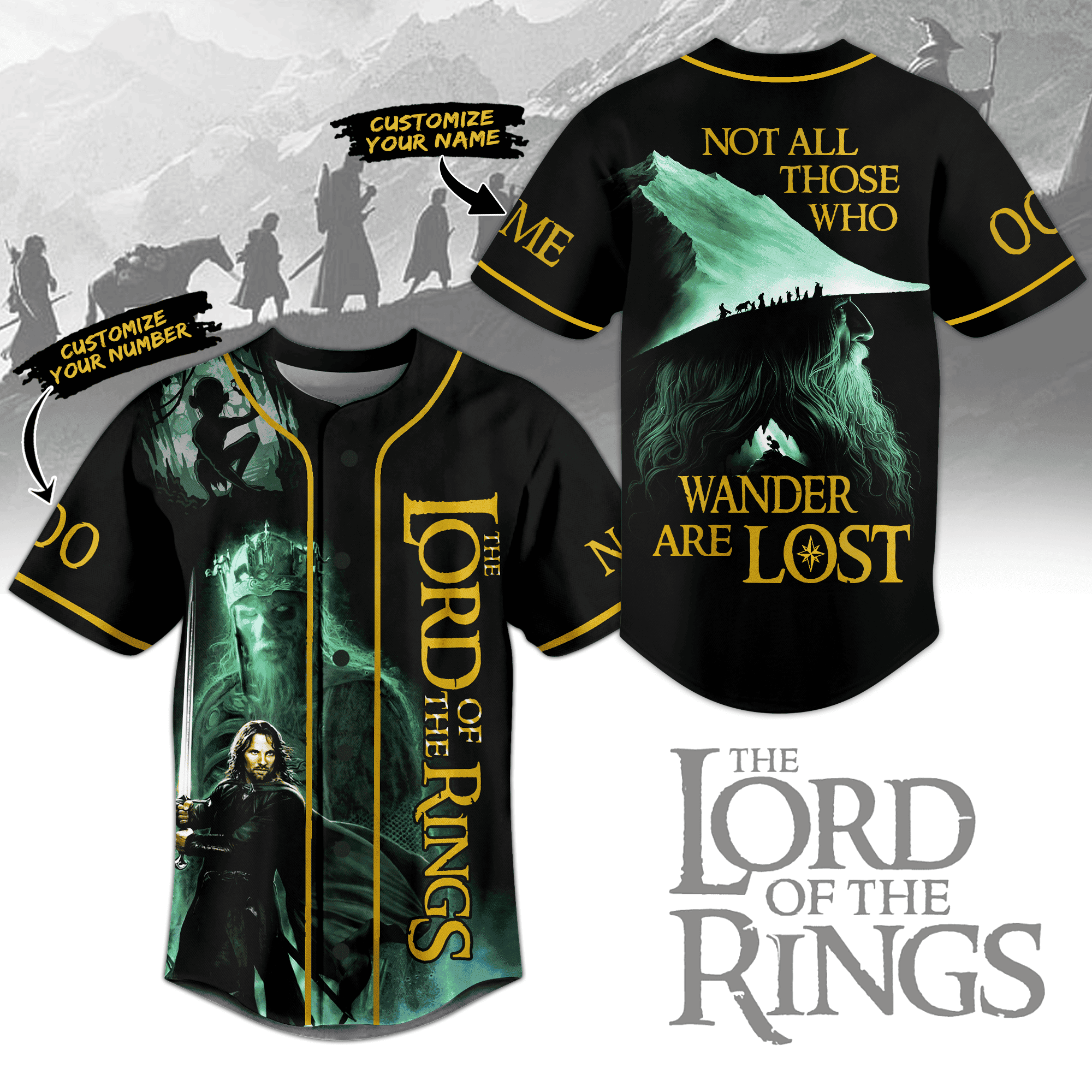 The Lord of the Rings Baseball Jersey New Season For Fans