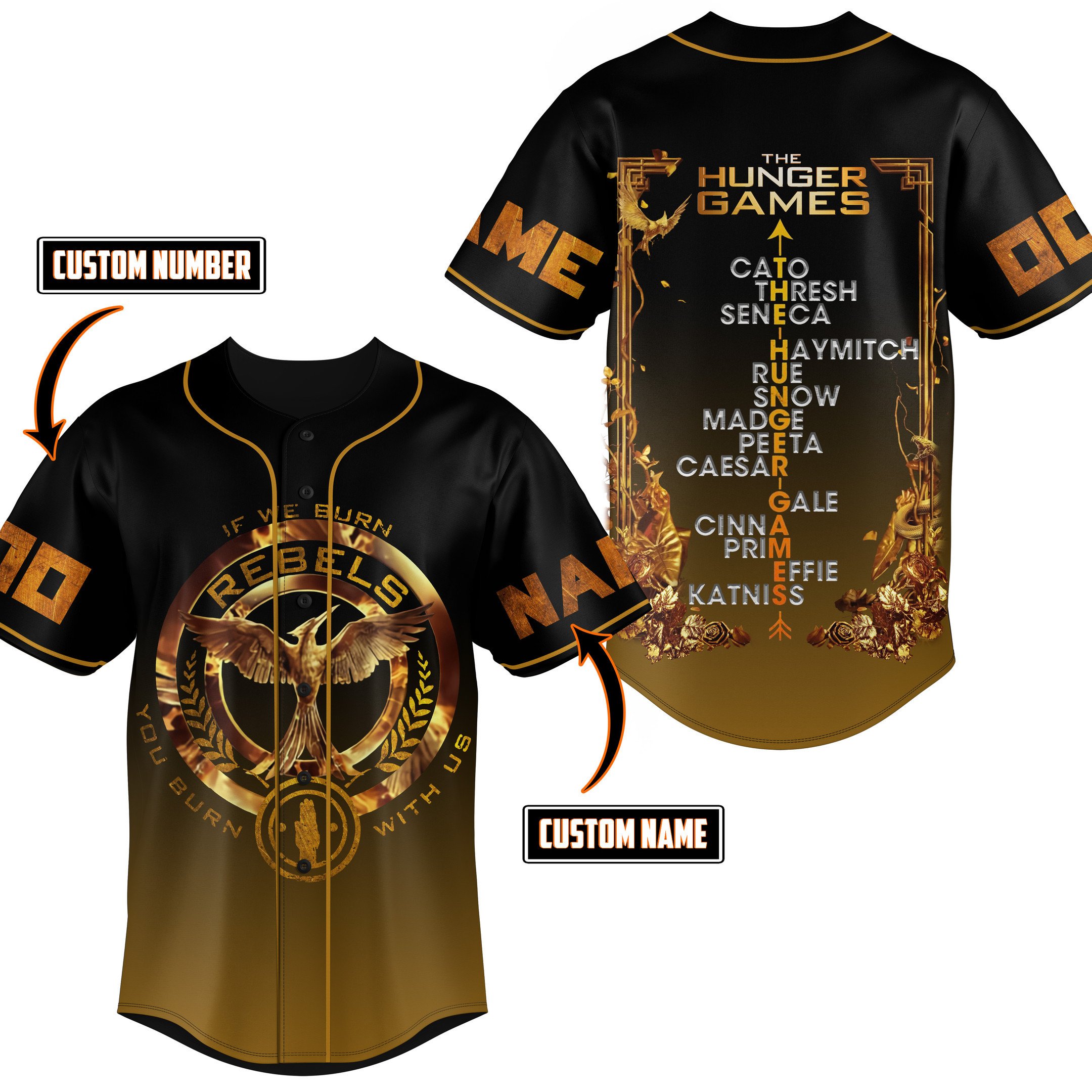 The Hunger Games Baseball Jersey New Season For Fans