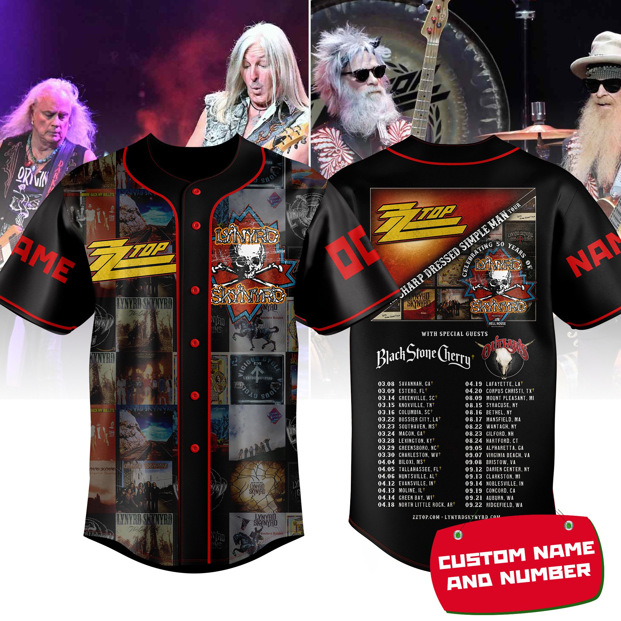 ZZ Top Baseball Jersey New Season For Fans