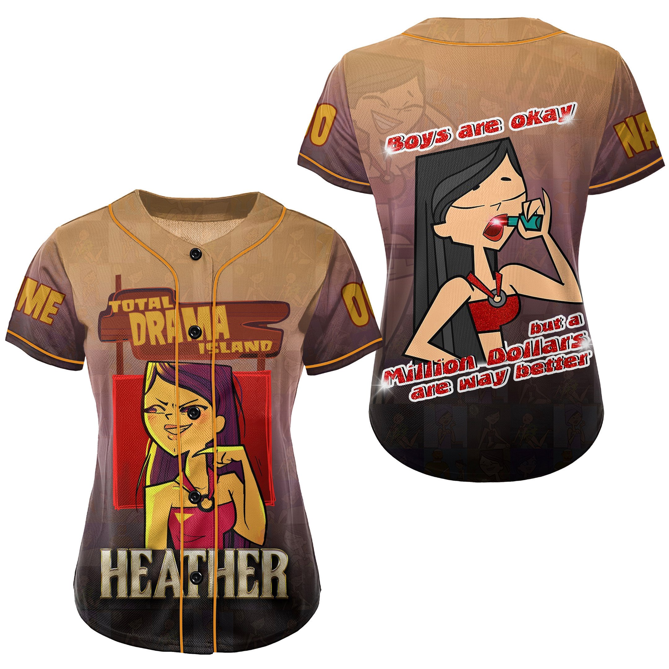 Total Drama Baseball Jersey New Season For Fans