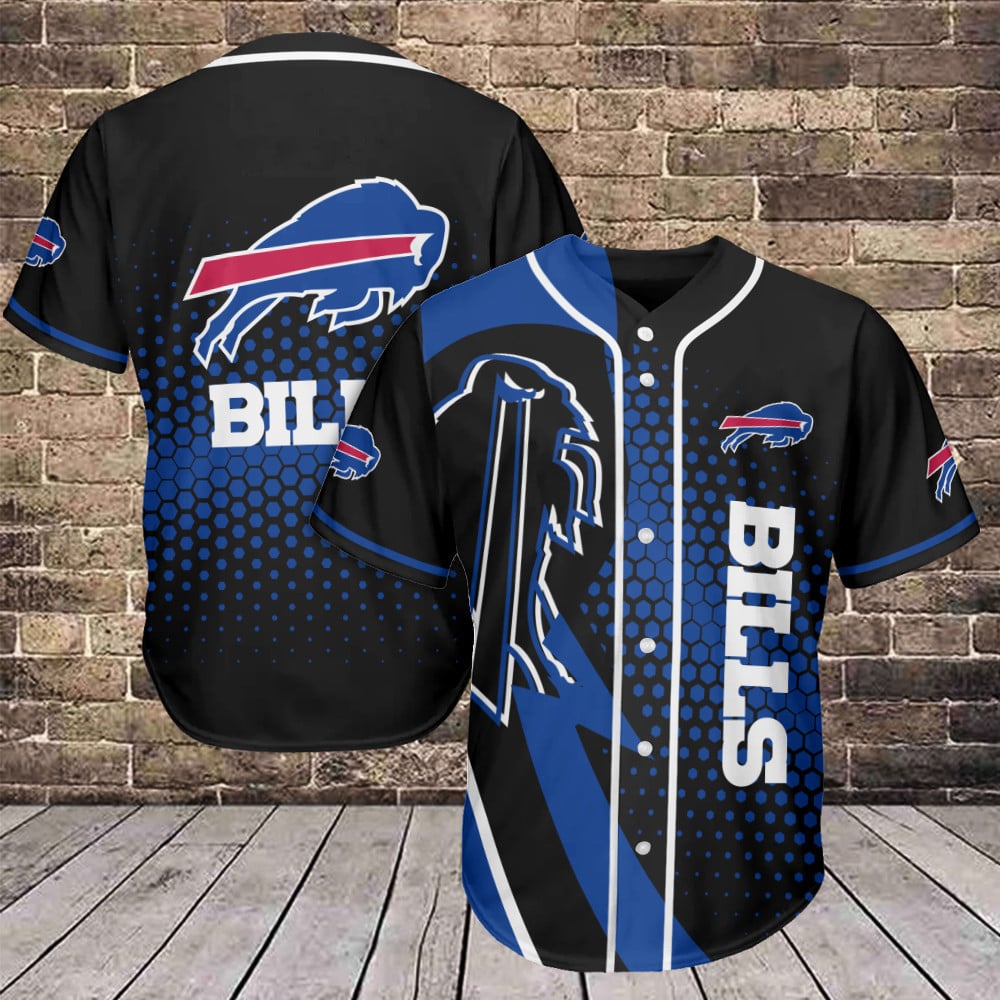 Buffalo Bills NFL Teams Sport Baseball Jersey For Men And Women