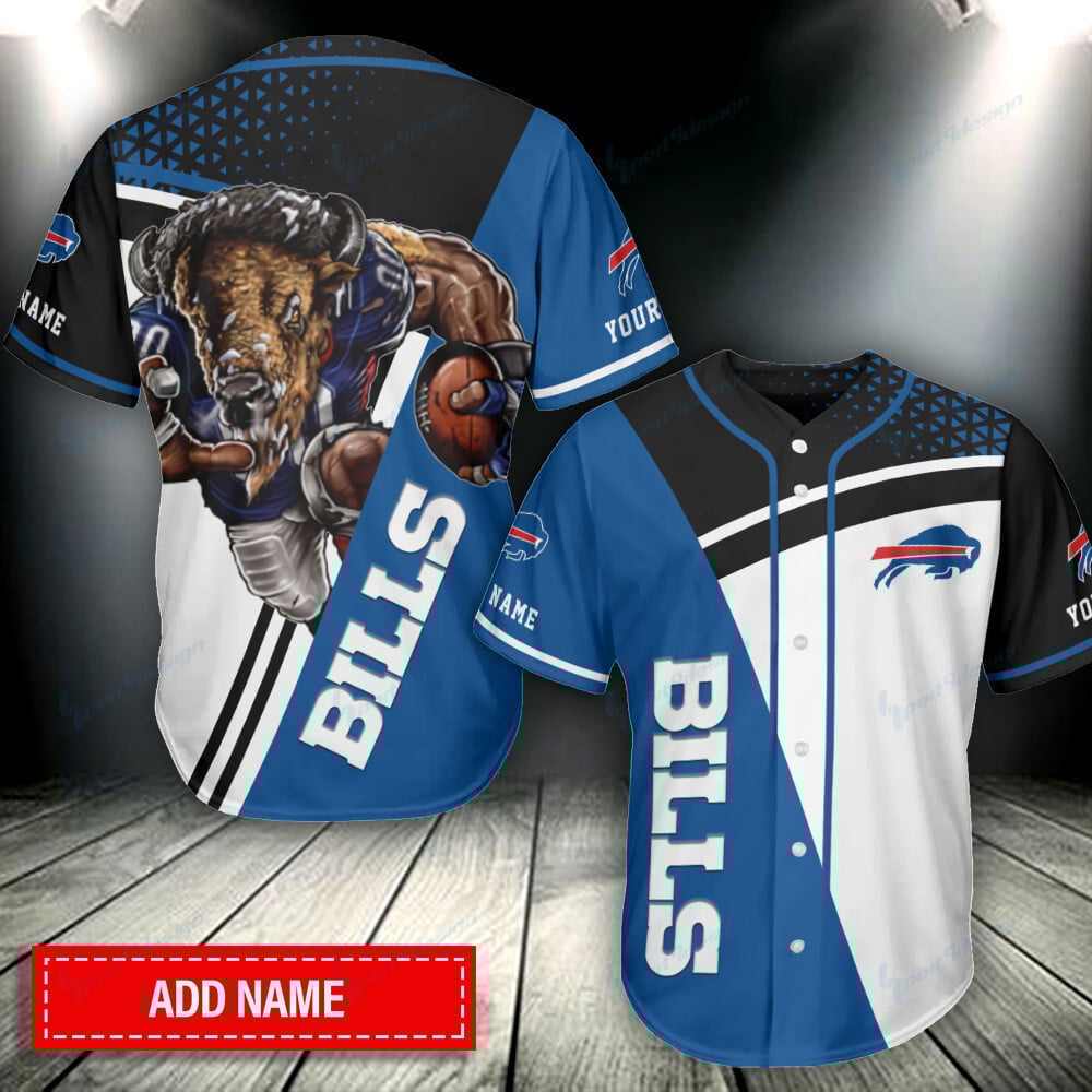Buffalo Bills NFL Personalized Baseball Jersey For Men And Women