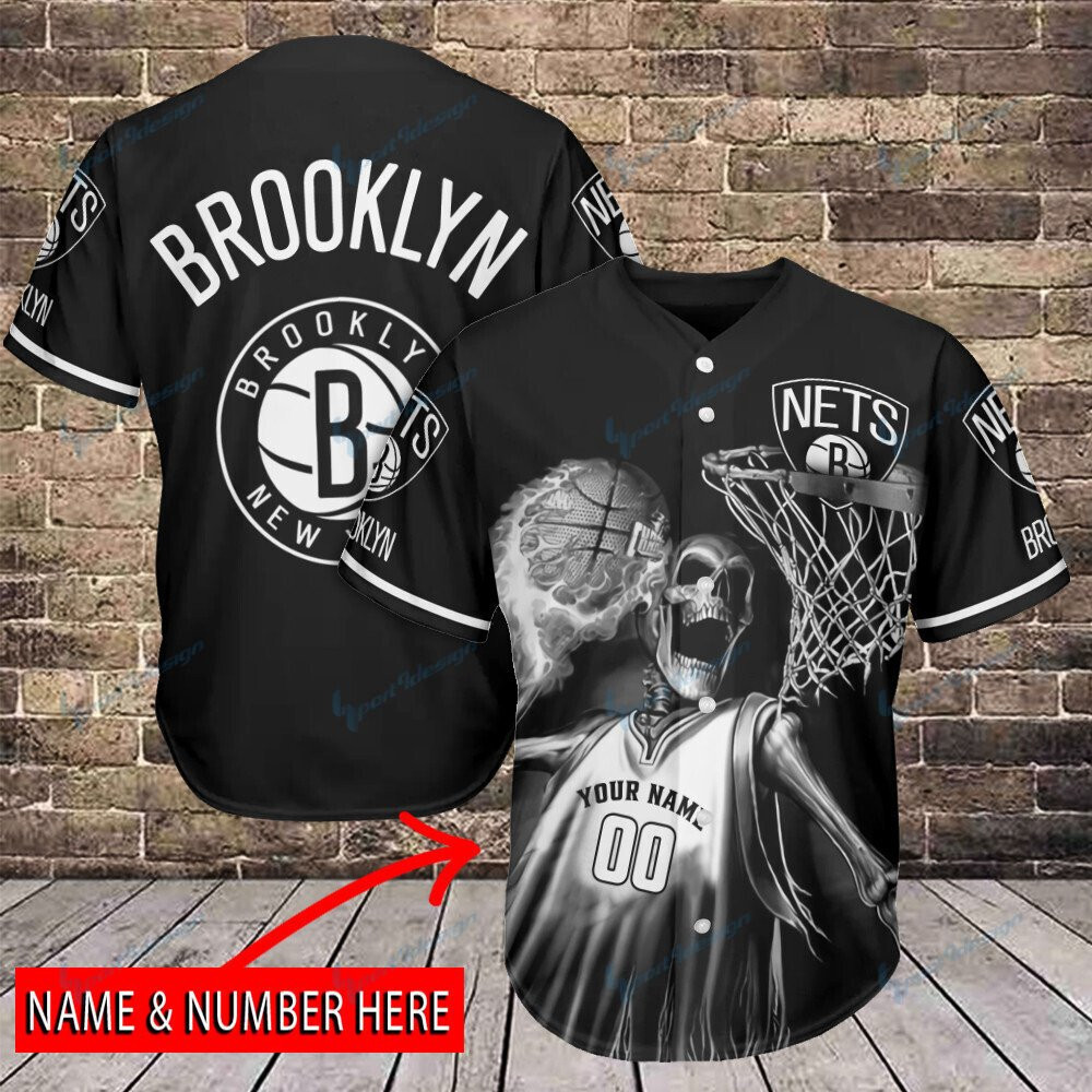 Brooklyn Nets Personalized Baseball Jersey For Men And Women