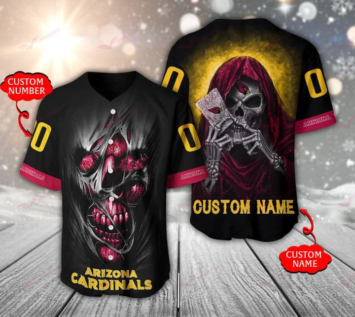Arizona Cardinals Personalized Baseball Jersey For Men And Women