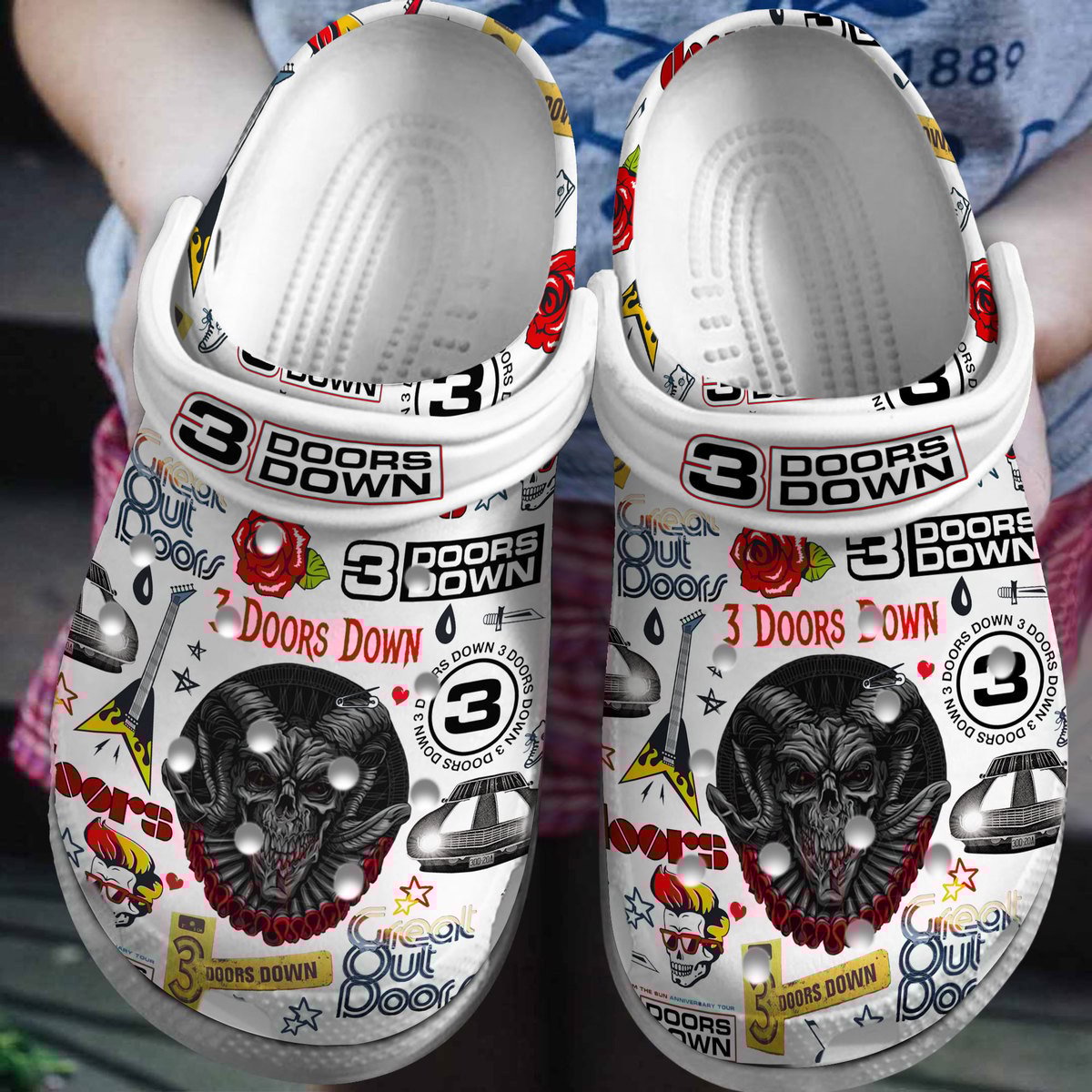 3 Doors Down Music Crocs Clogs Comfortable