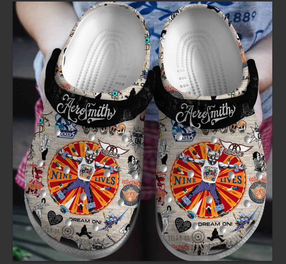 aerosmith lead singer young grey Music Crocs Clogs Comfortable