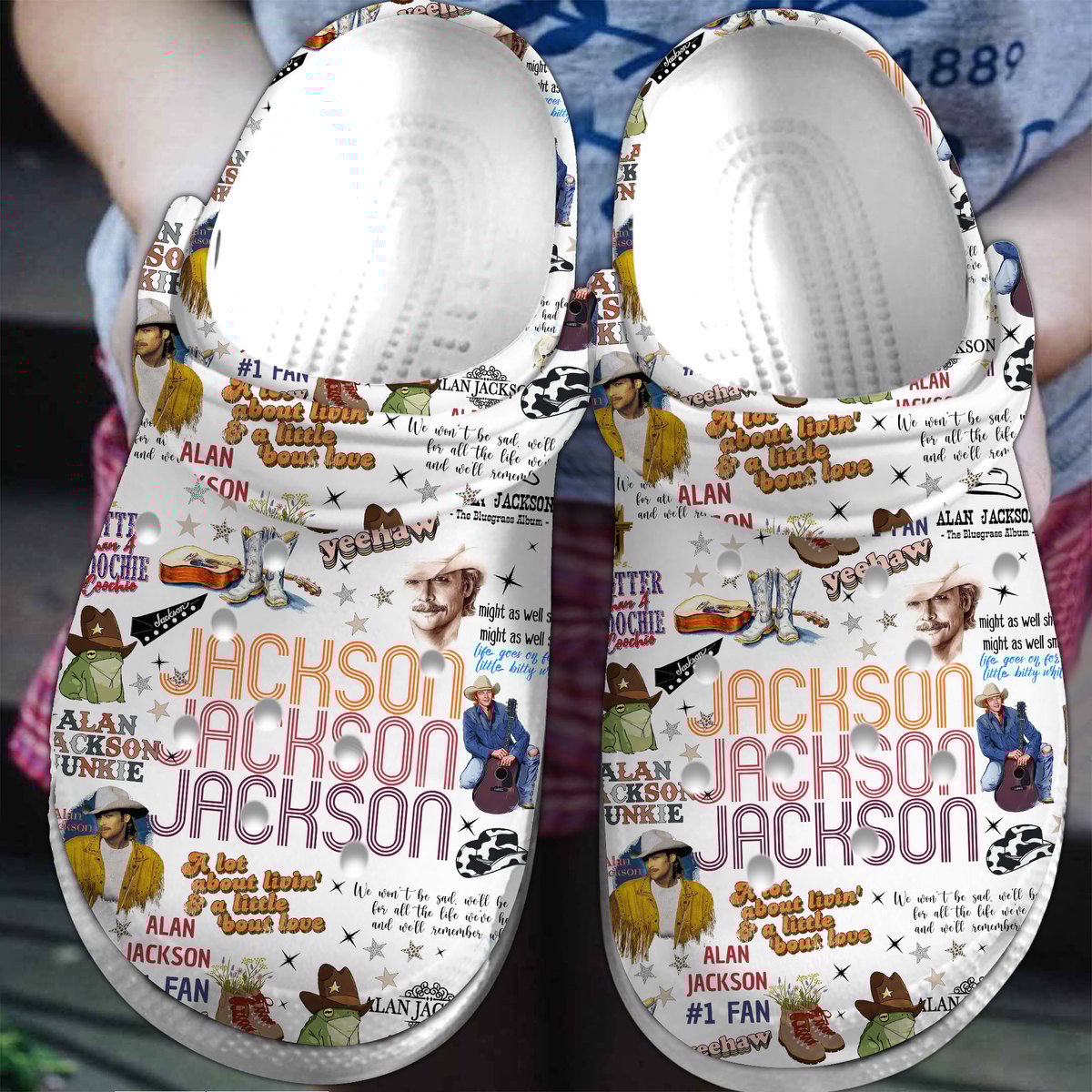Alan Jackson george strait concert Music Crocs Clogs Comfortable