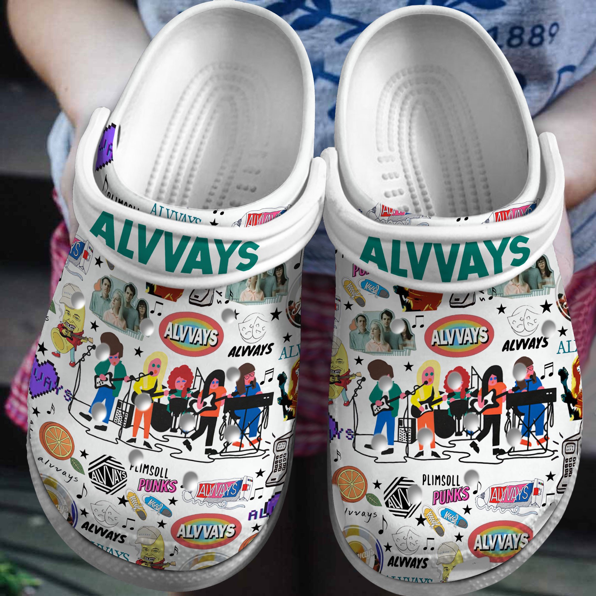 Alvvays Plimsoll Punks Music Crocs Clogs Comfortable