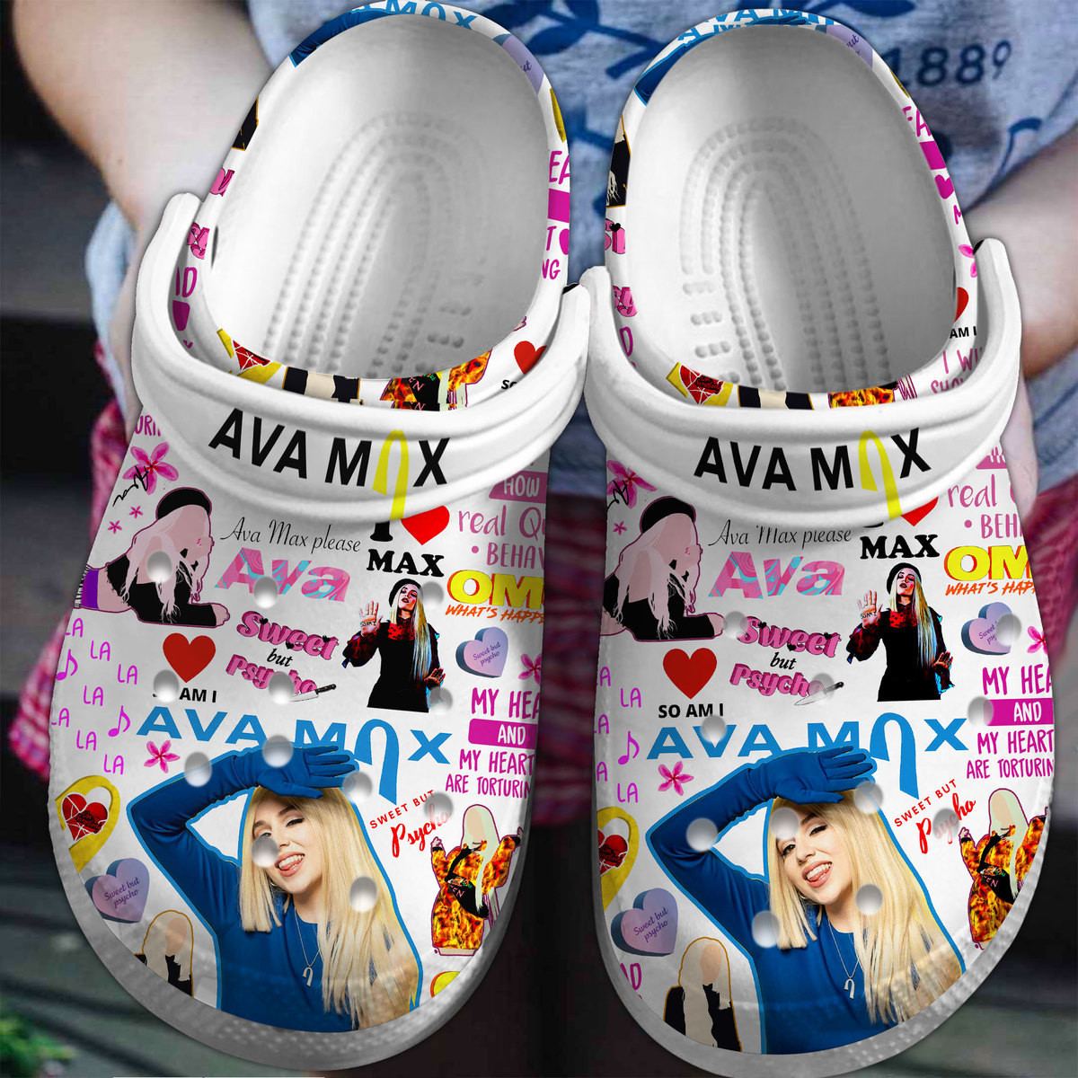 Ava Max Music Crocs Clogs Comfortable