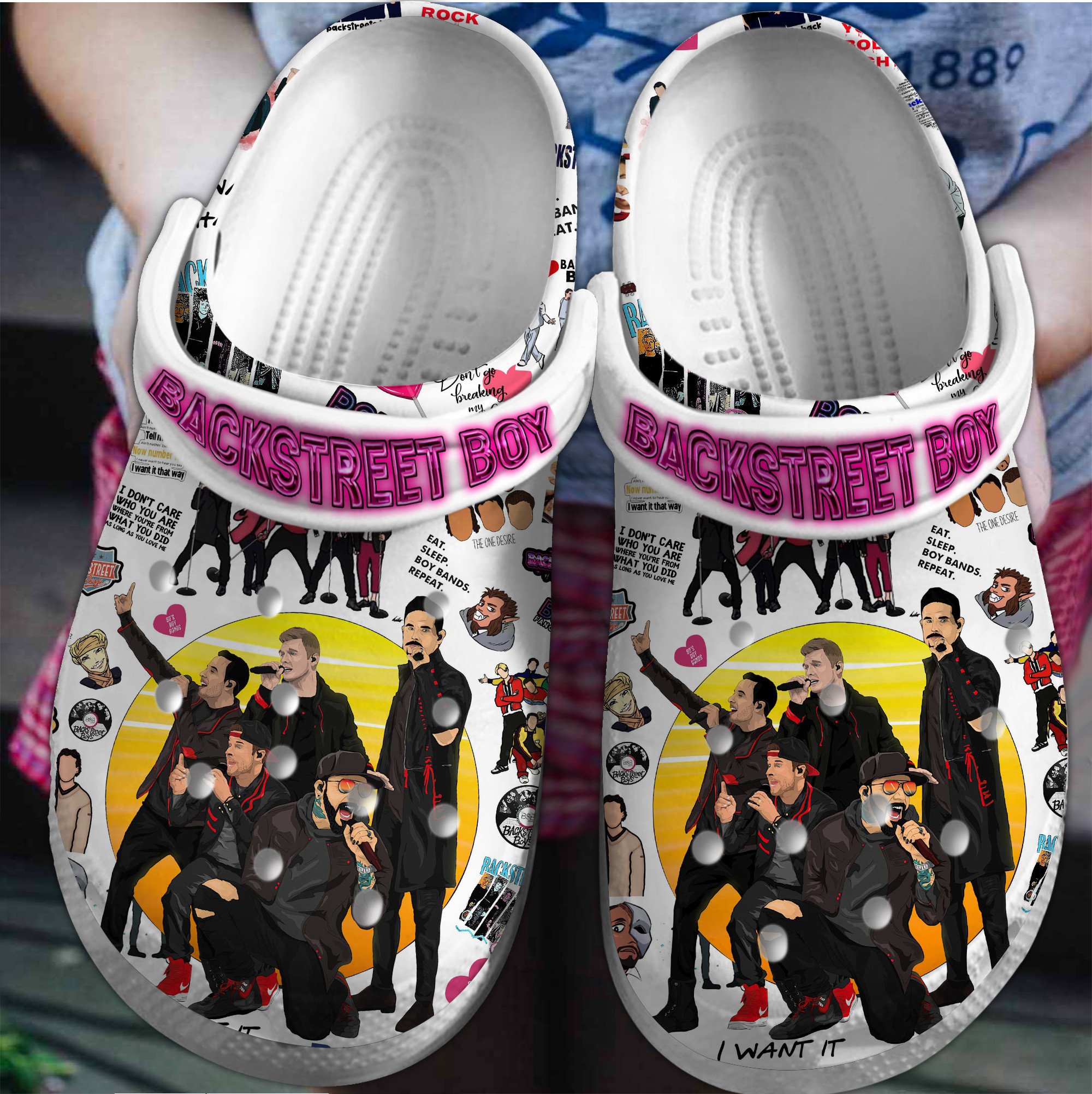 Backstreet Boys Music Crocs Clogs Comfortable