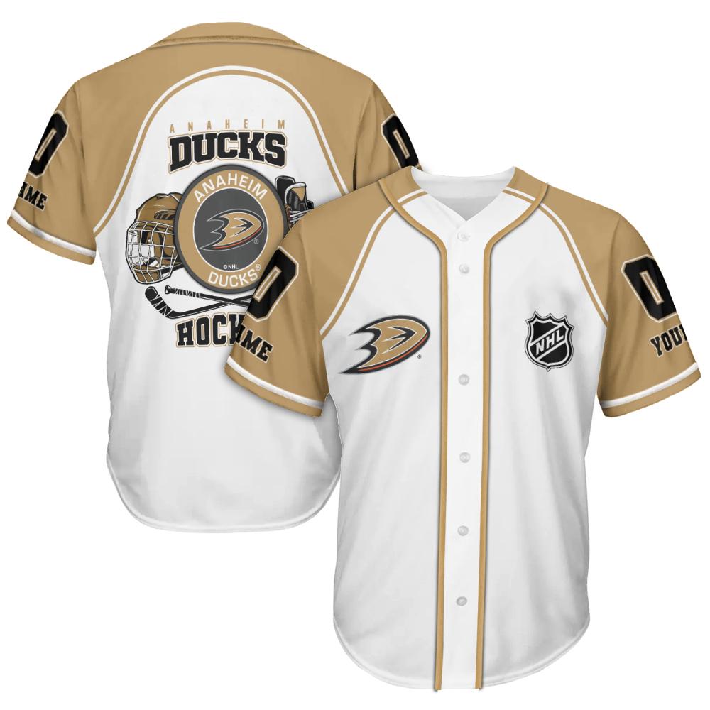 Anaheim Ducks Baseball Jersey New Collection NHL
