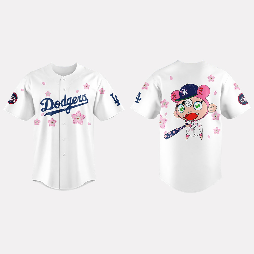 2025 Dodgers Takashi Murakami Tokyo Series Baseball Jersey