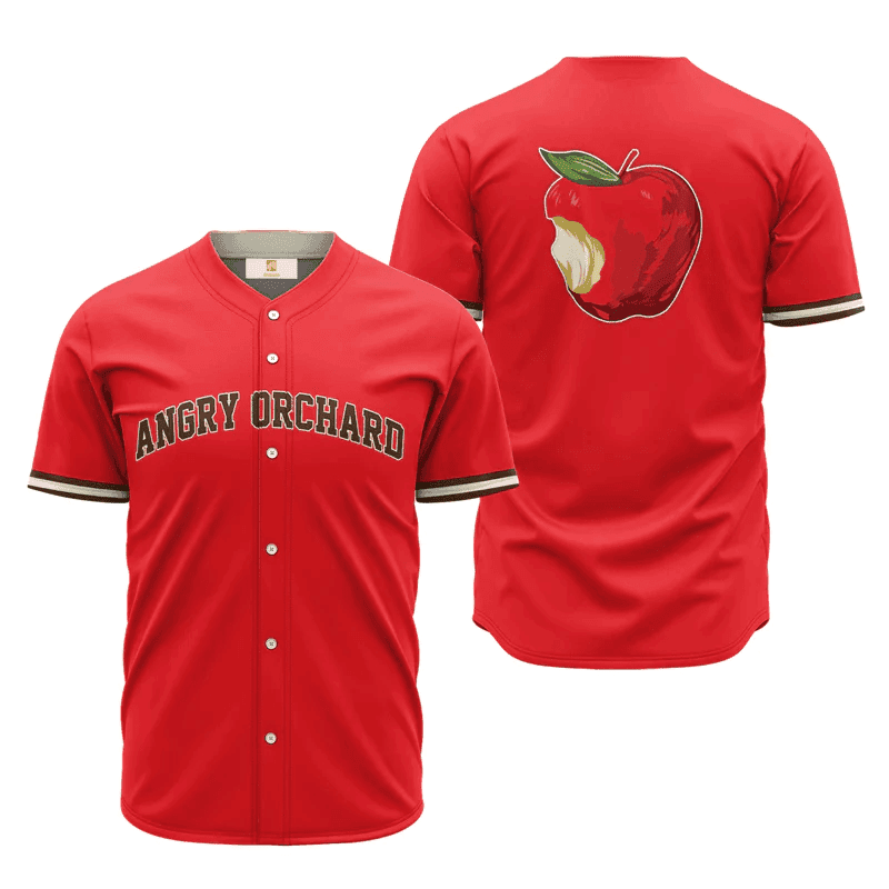 Angry Orchard Red Basic Baseball Jersey, Beer Angry Orchard Fan Gift Idea, Beer Baseball Jersey For Men Women