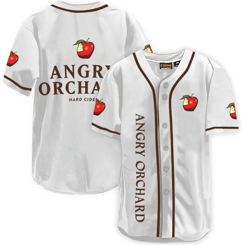 Angry Orchard White Baseball Jersey, Beer Lover Gift, Angry Orchard Jersey For Men Women