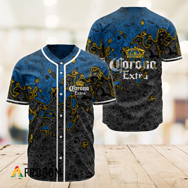 Abstract Holographic Colorful Corona Extra Baseball Jersey Beer Lover Gift