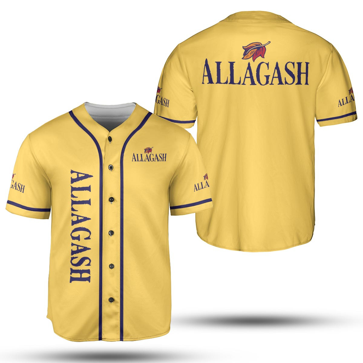 Allagash White Yellow Pattern Baseball Jersey Beer Fan Gift