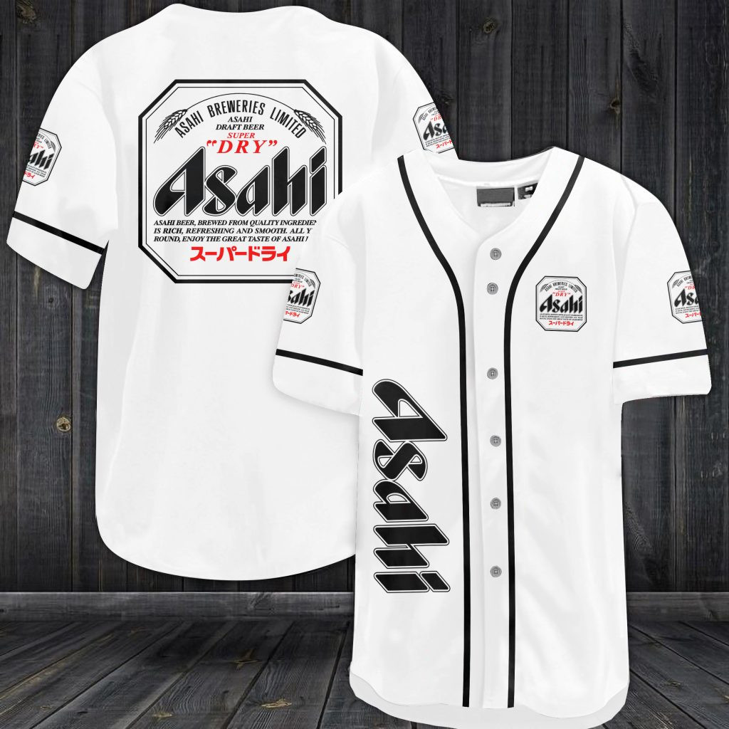 Asahi Beer Baseball Jersey, Asahi Beer Lover Gift, Beer Baseball Jersey Gift Idea