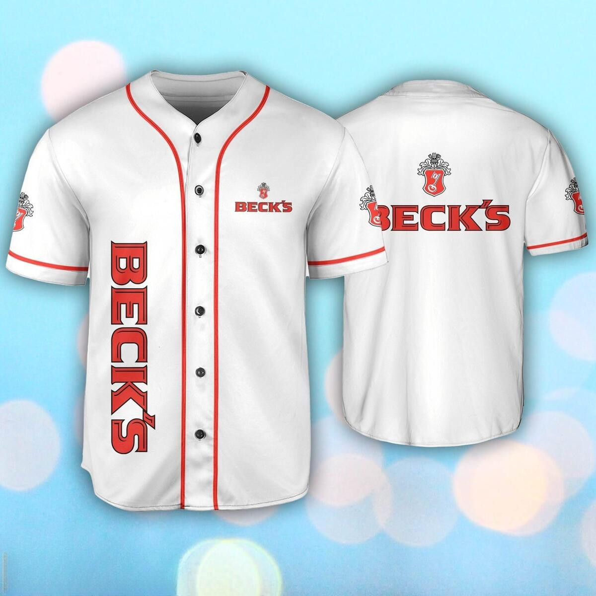 Basic Beck's Baseball Jersey For Beer Lover, Beck Beer Baseball Jersey, Beer Fan Gift Idea, Birthday Gift