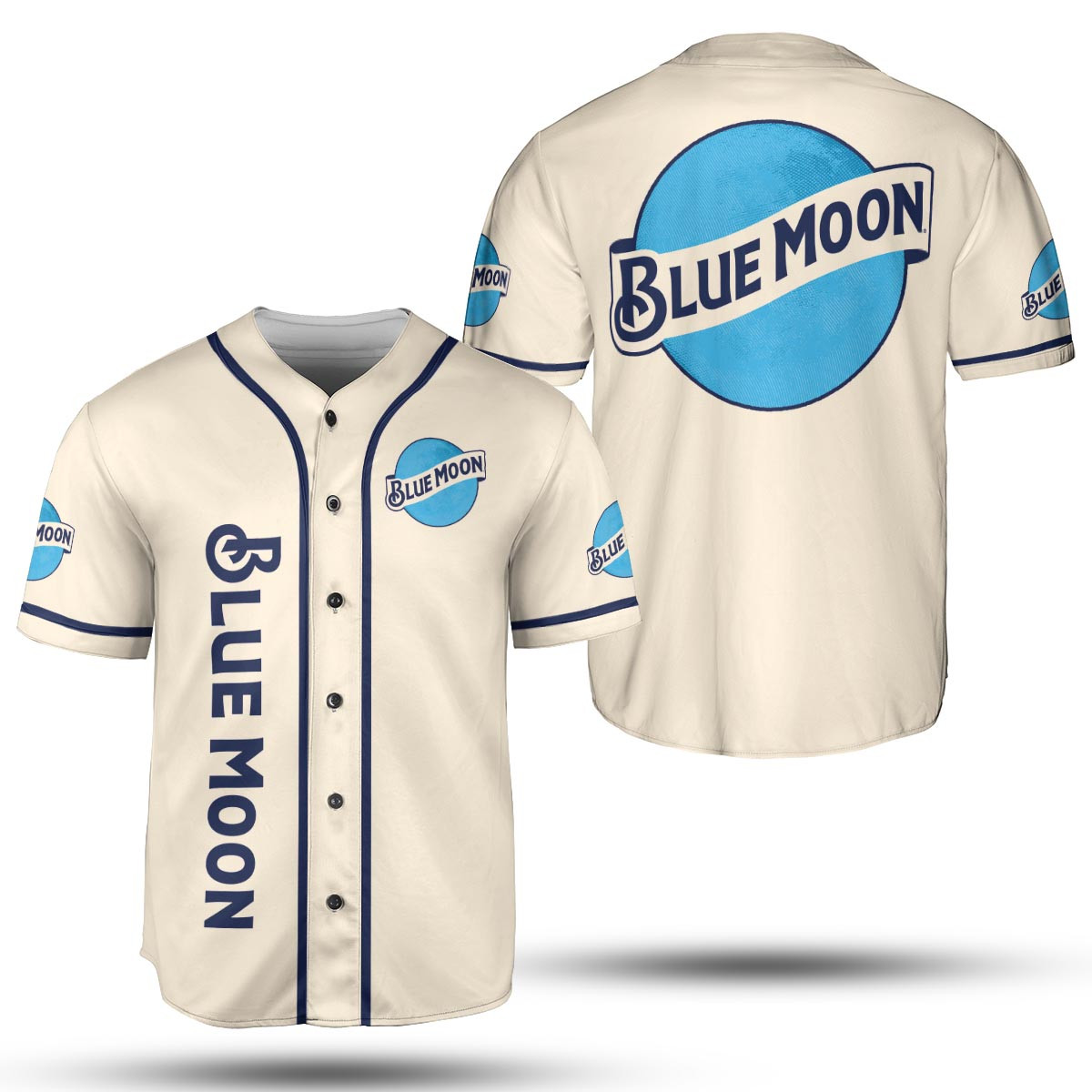 Blue Moon Belgian White Beer Baseball Jersey Men/Women Gift