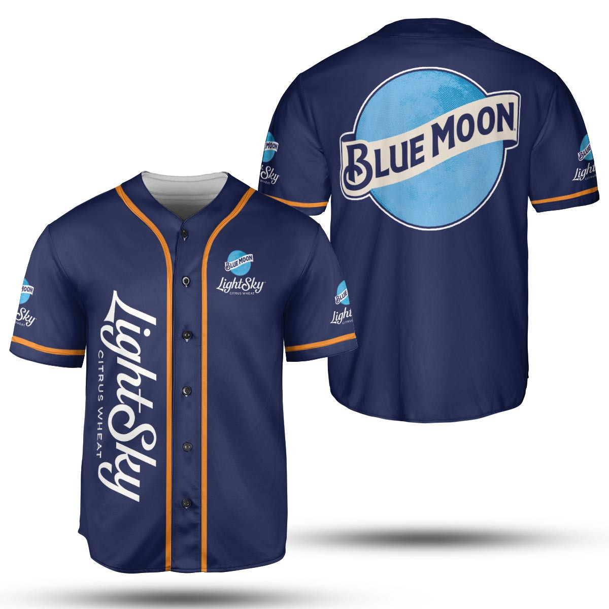 Blue Moon Light Sky Wheat Beer Baseball Jersey, Drinking Lover Gift, Beer Lovers Jersey, Gift For Him