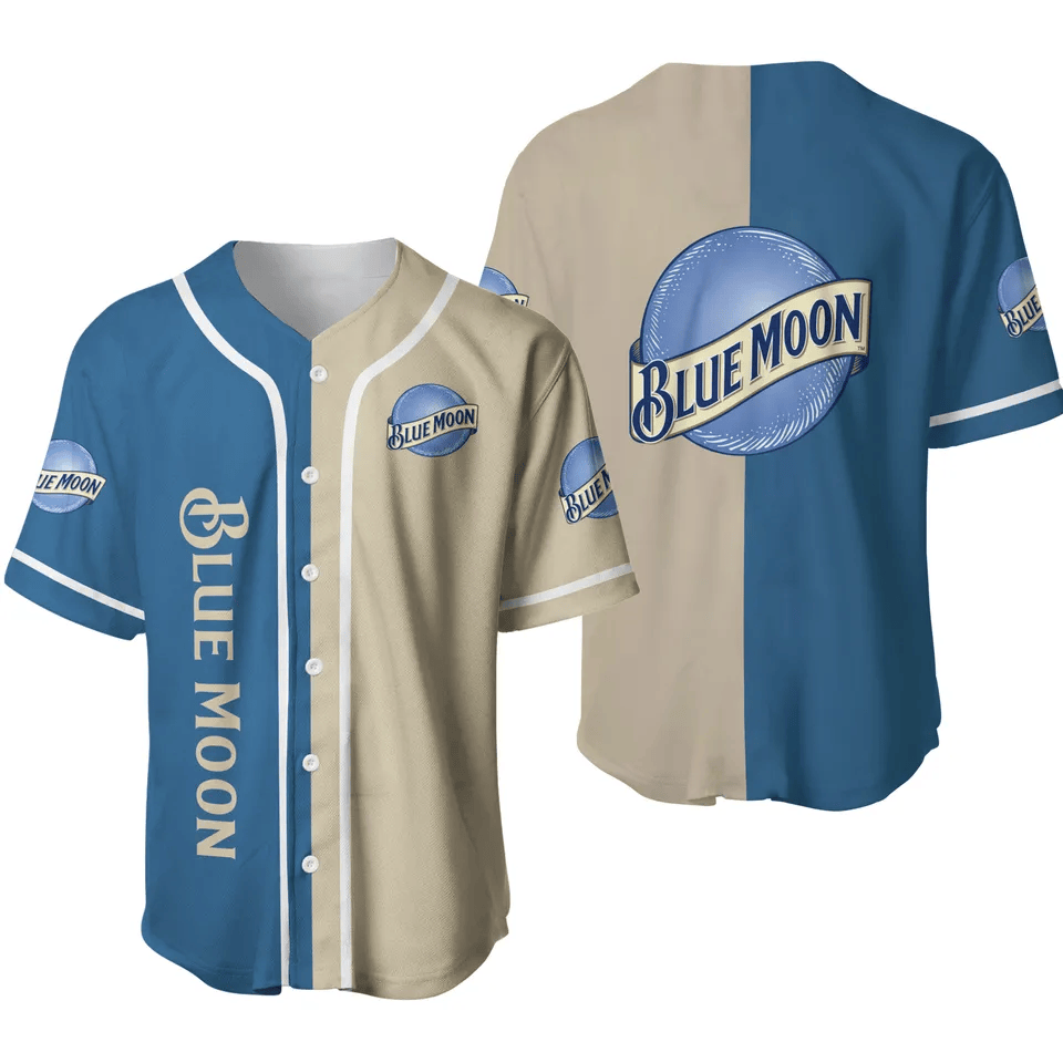 Blue Moon Beer Lovers Baseball Jersey, Drinking Lover Gift, Beer Lovers Jersey, Gift For Him