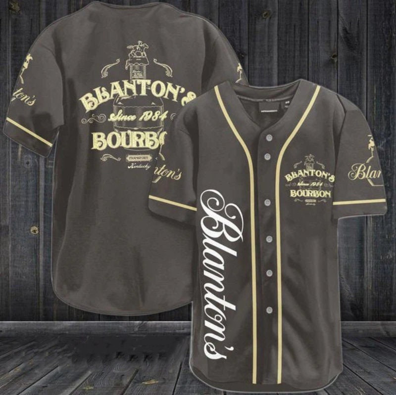 Brown Blanton Whiskey Love Beer Love Party Baseball Jersey, Wine Lover Gift, Wine Jersey For Men Women