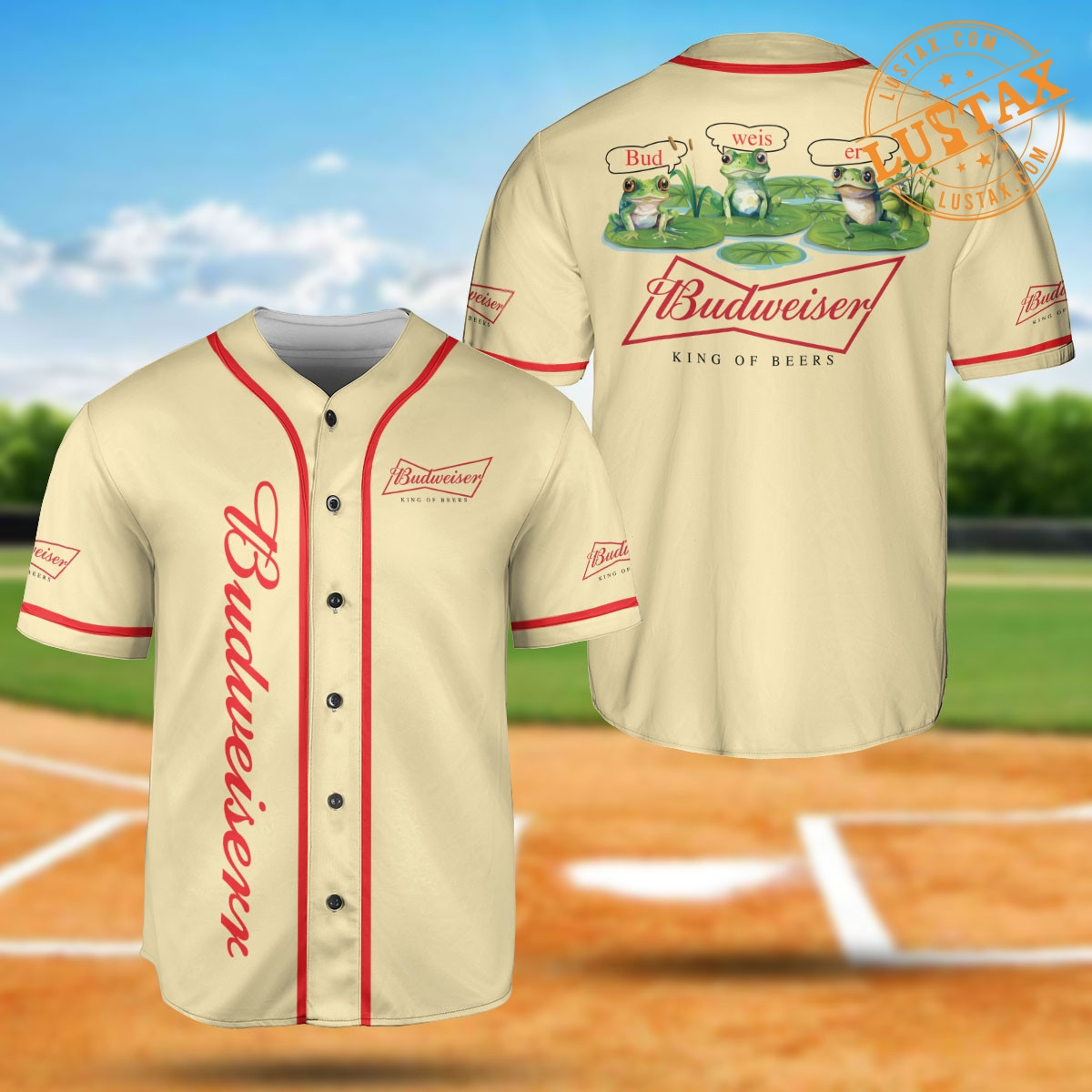 Budweiser Beer Frog Baseball Jersey Shirt Baseball Jersey Collection
