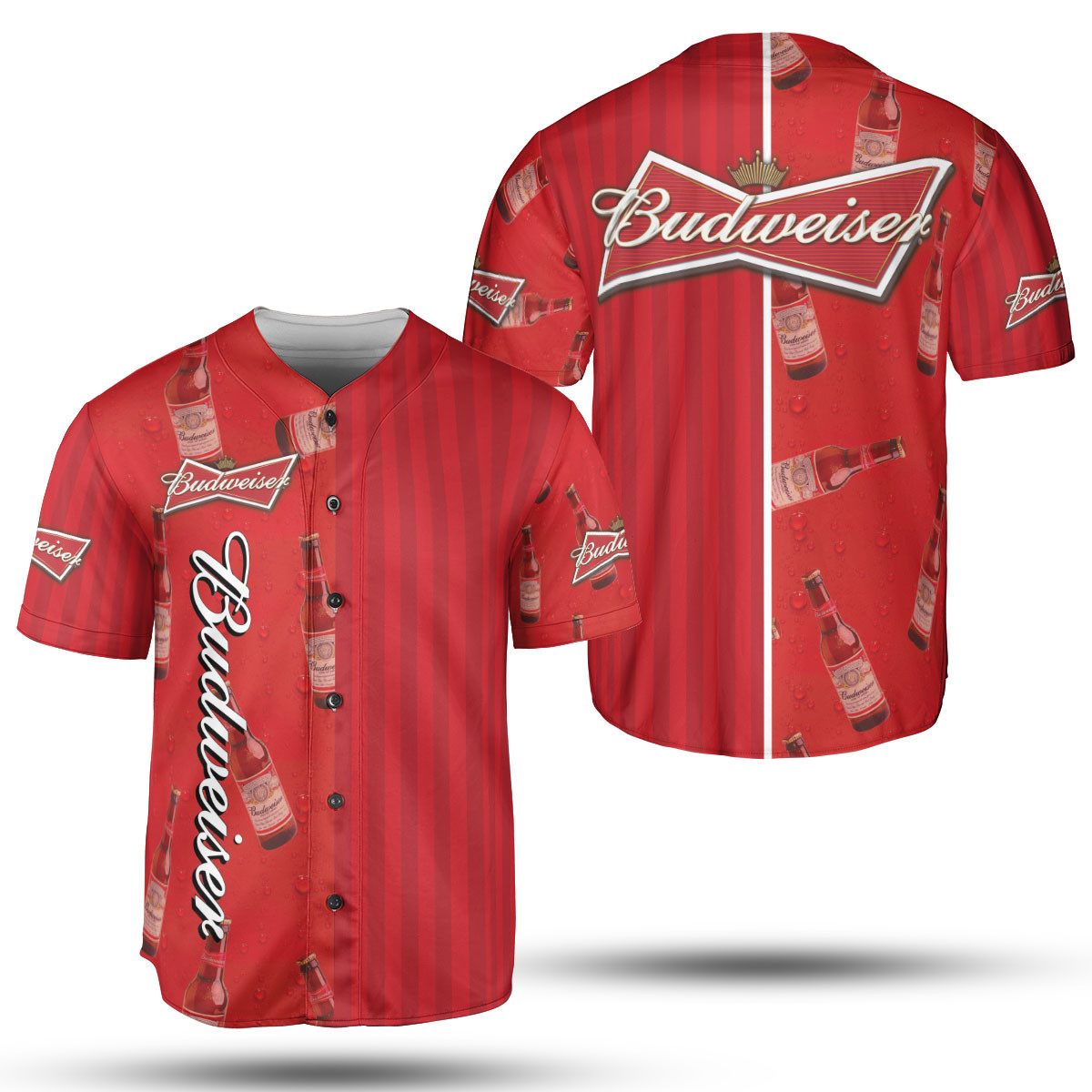 Budweiser Beer Red Baseball Jersey Shirt Baseball Jersey Collection