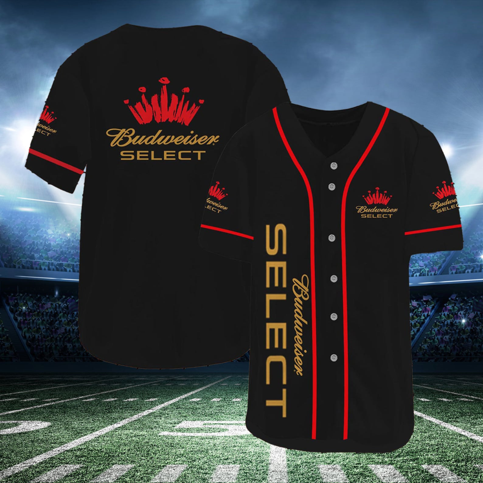 Budweiser Select Baseball Jersey For Men Women, Beer Baseball Jersey Fan Gift Idea, Birthday Gift For Fan