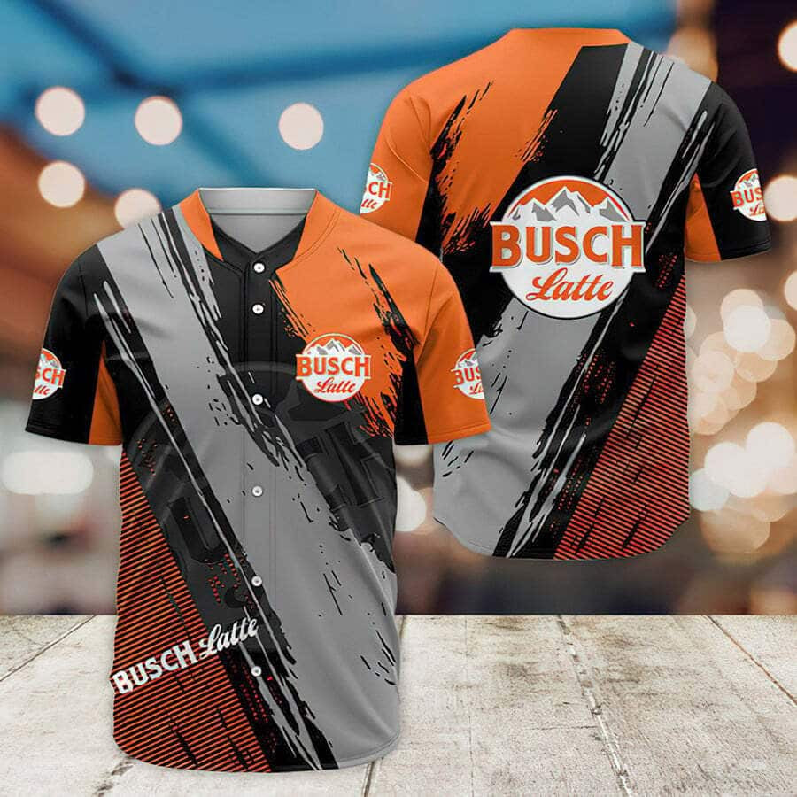 Busch Latte Birthday Gift Baseball Jersey Men/Women Beer Fans