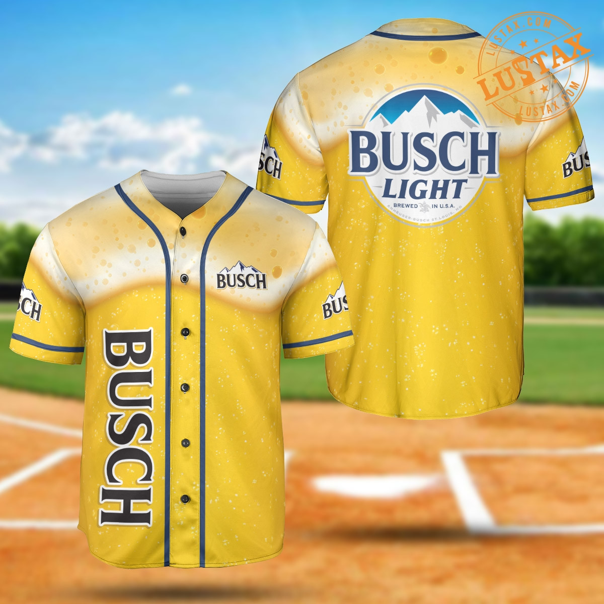 Busch Light Beer Color Design Sport Baseball Jersey Shirt