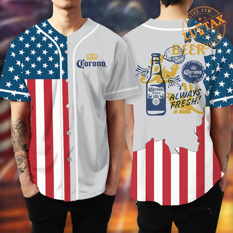 America Trump Beer 4th of July Baseball Jersey Collection